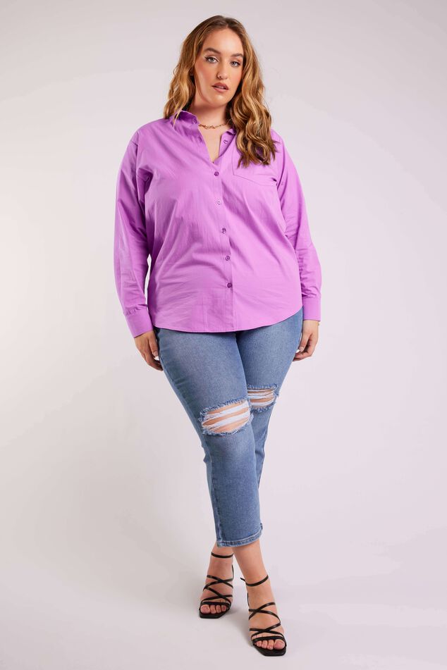 Blusa de popelín image number 7