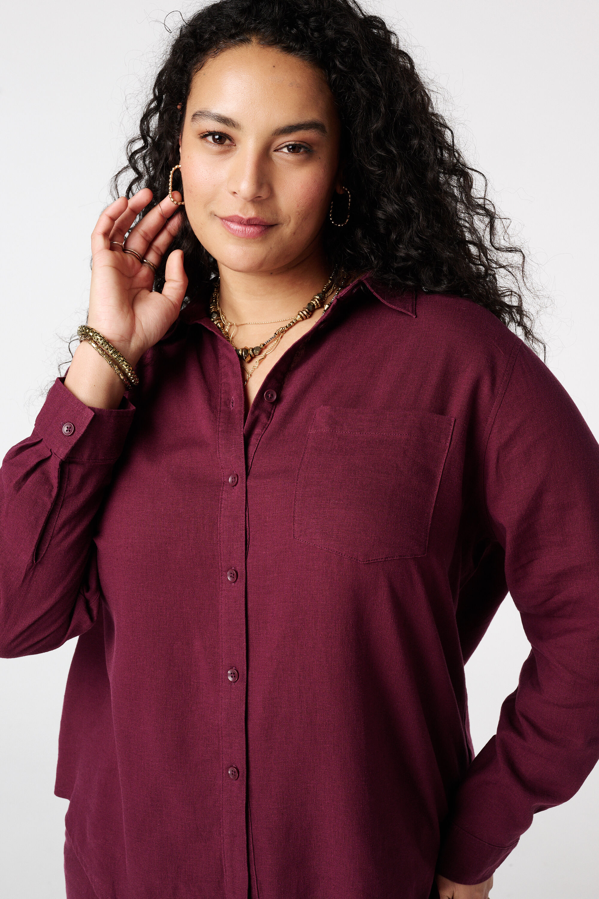 Blusa de lino image number 4