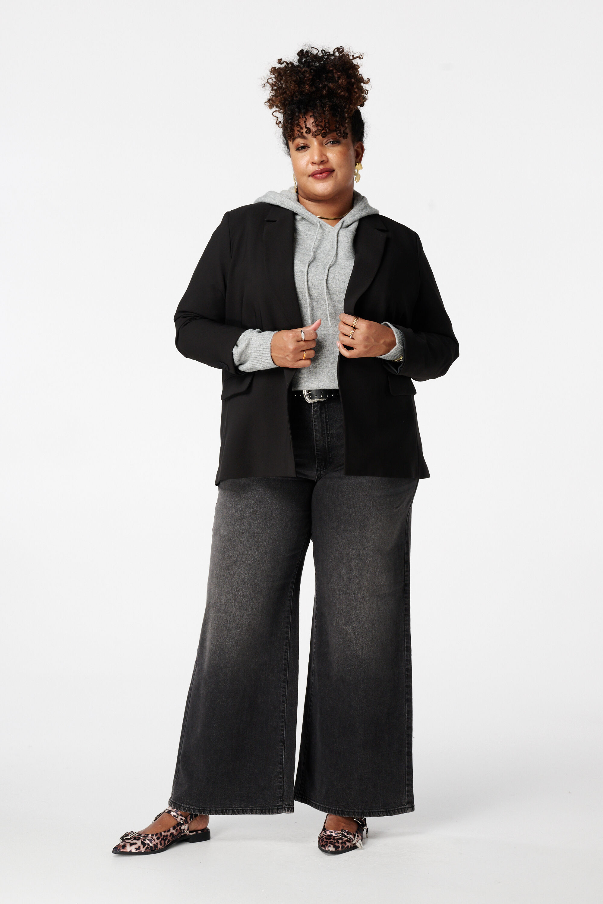 Blazer con cierre de un bot&oacute;n image number 5