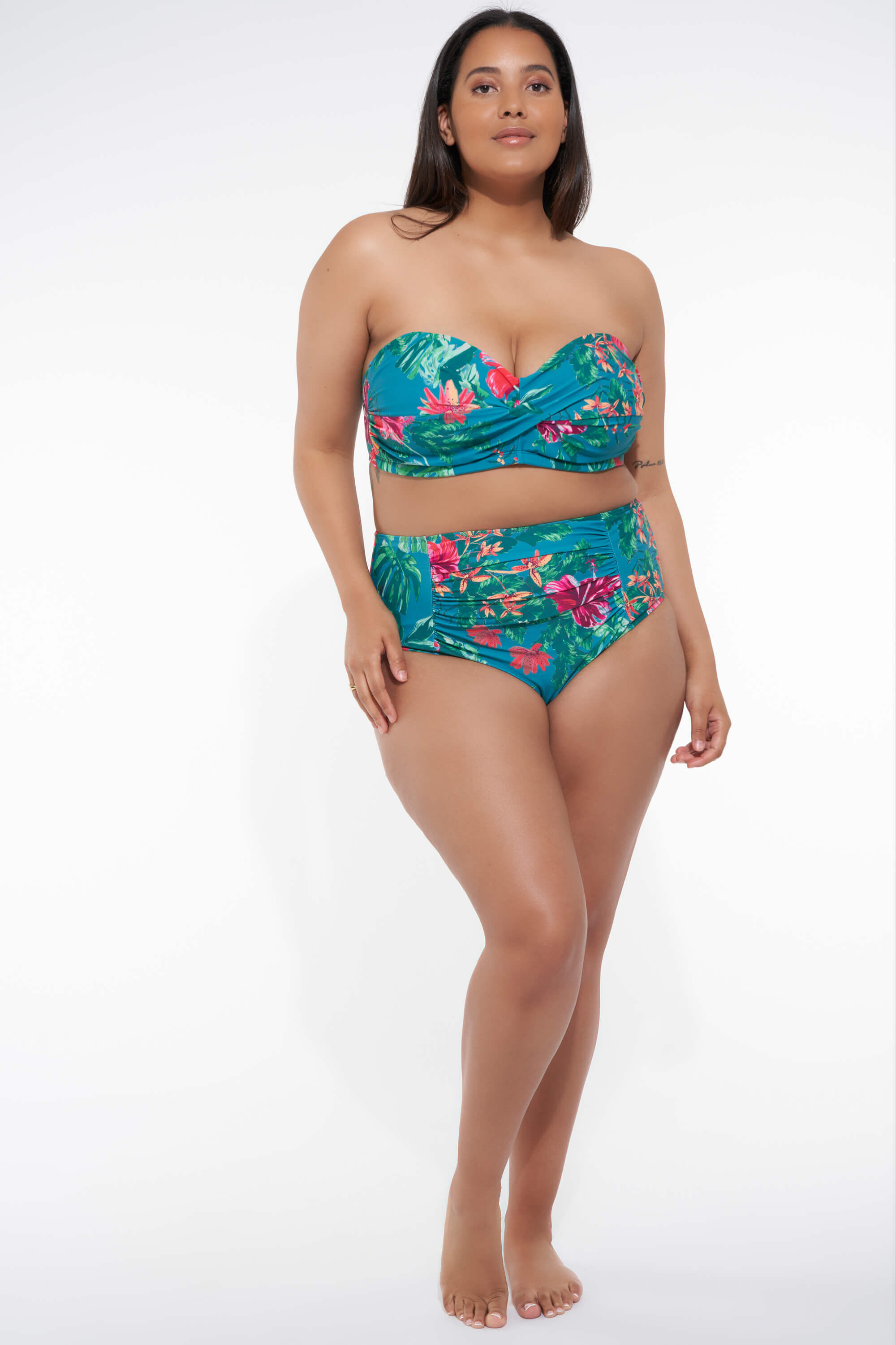Braguita de bikini de talle alto con estampado image number 6