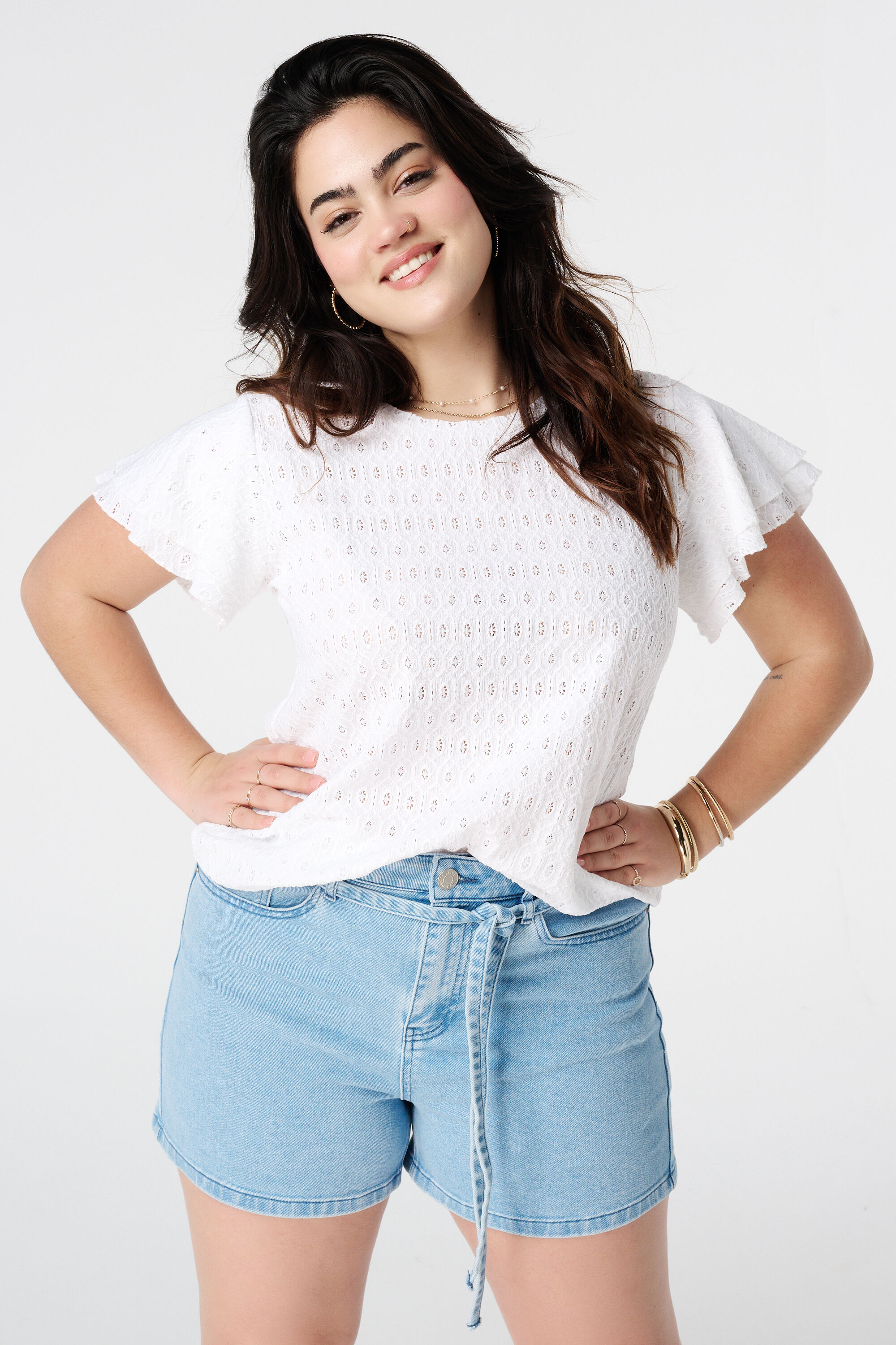 Top con patr&oacute;n calado image number 4