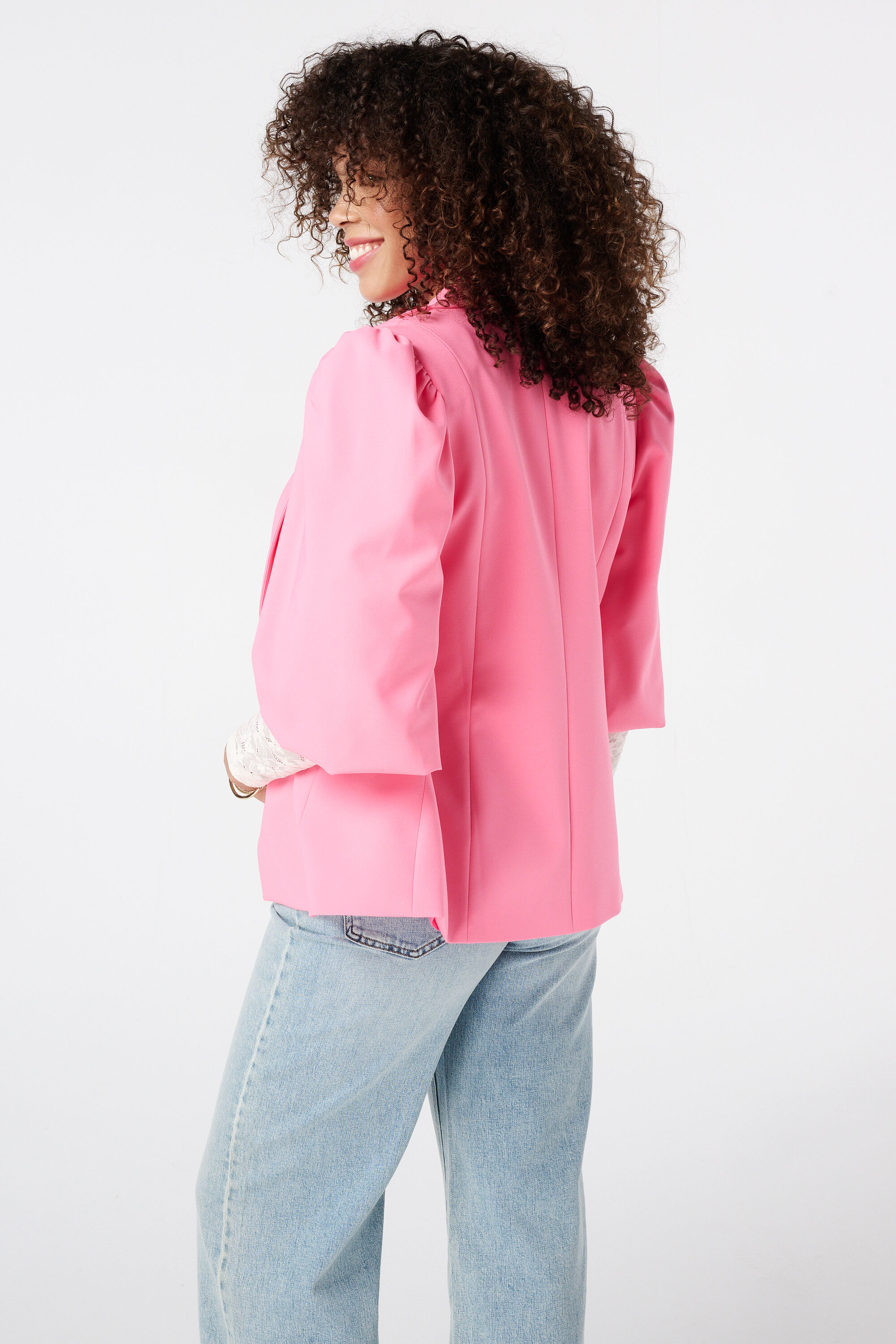 Blazer con manga abullonada image number 3