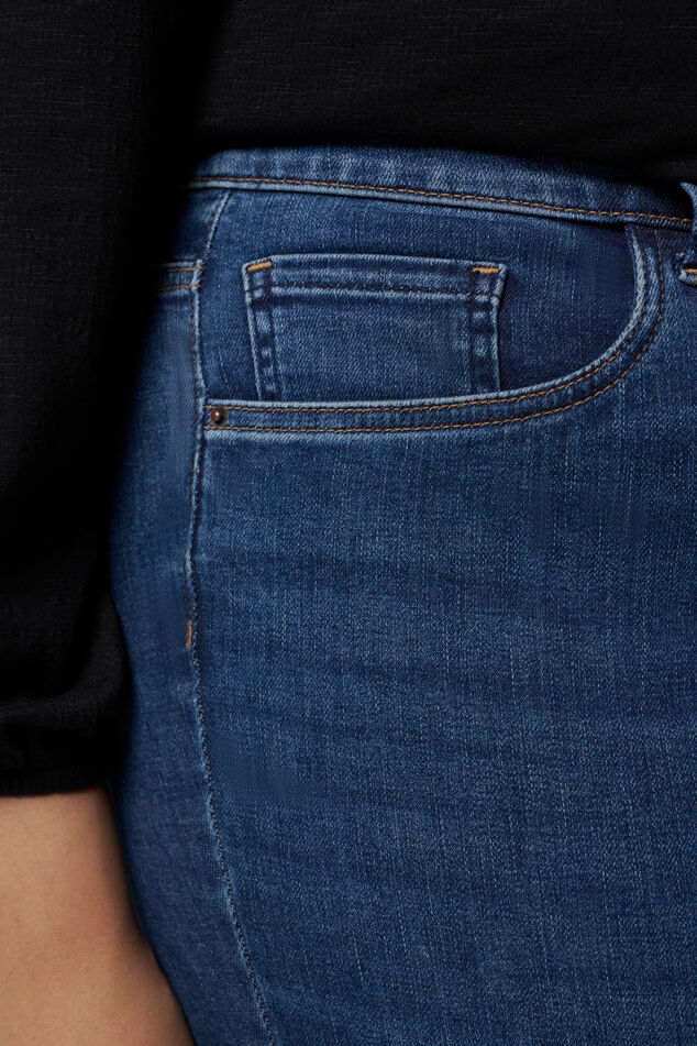 Vaqueros pitillo de tiro alto CHERRY image number 4