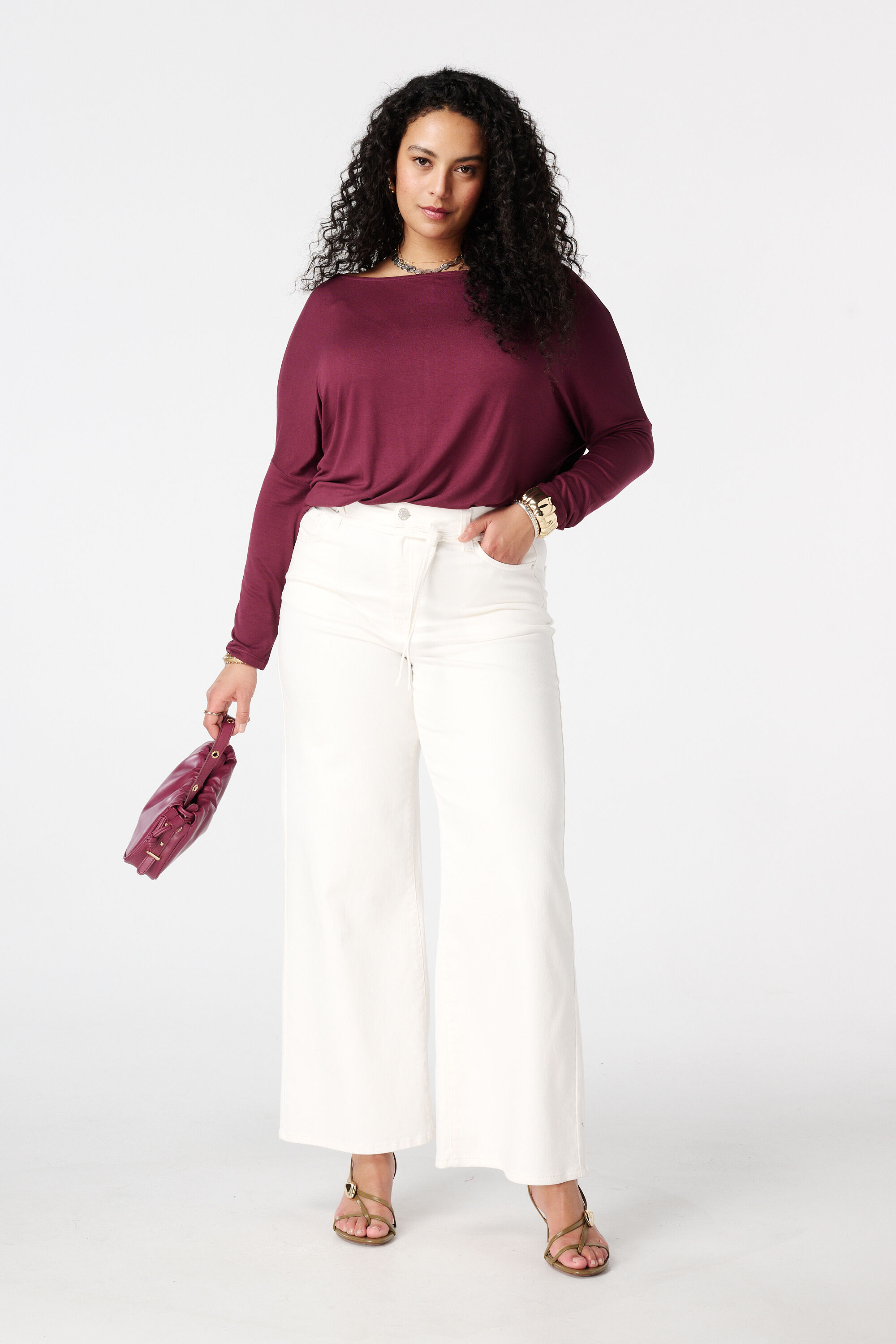 Top con escote barco image number 5