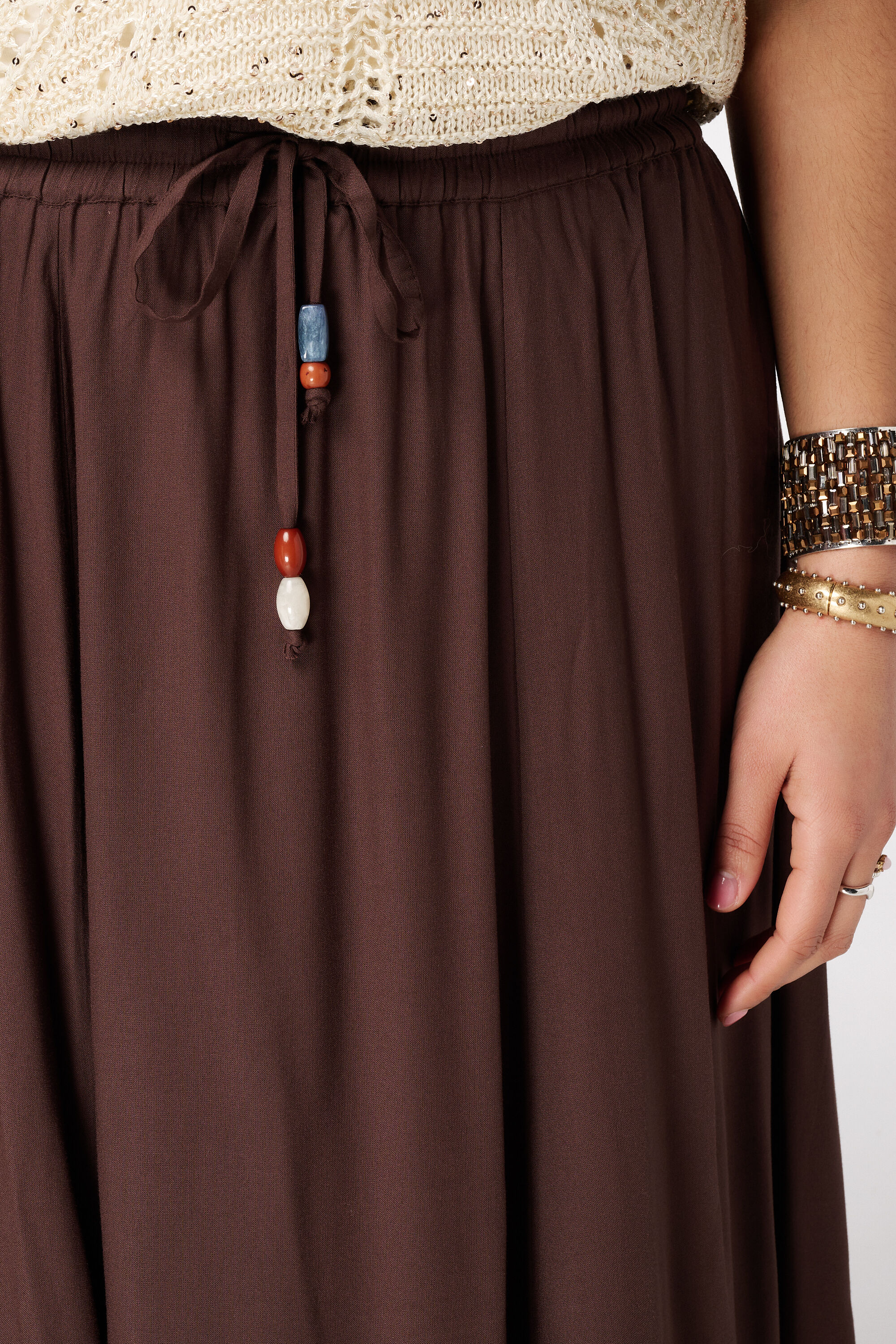 Falda maxi con cintura el&aacute;stica image number 4