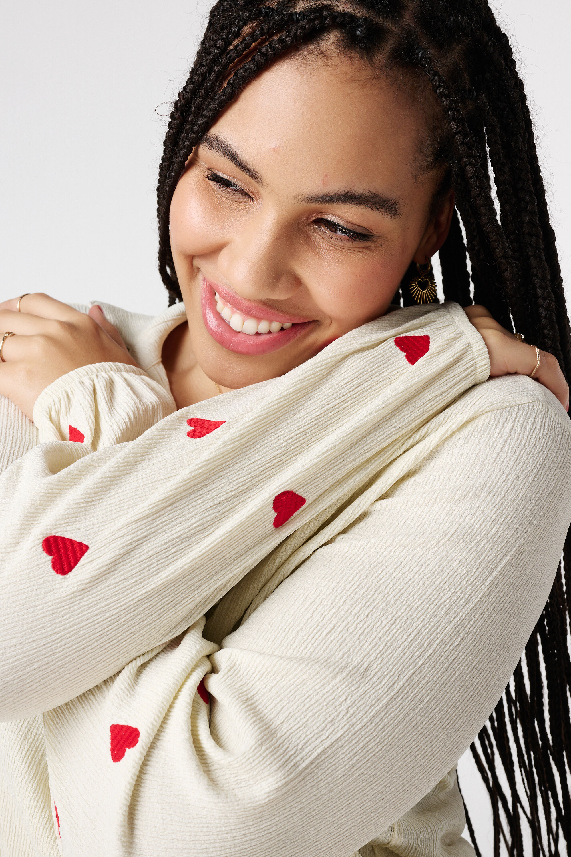 Top con corazones image number 4