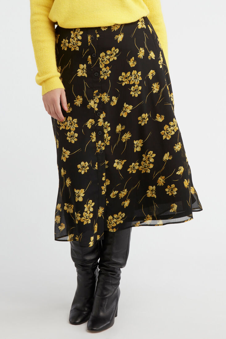 Falda de flores con botones image number 4