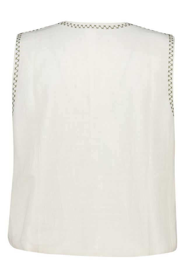 Chaleco con bordado  image number 2