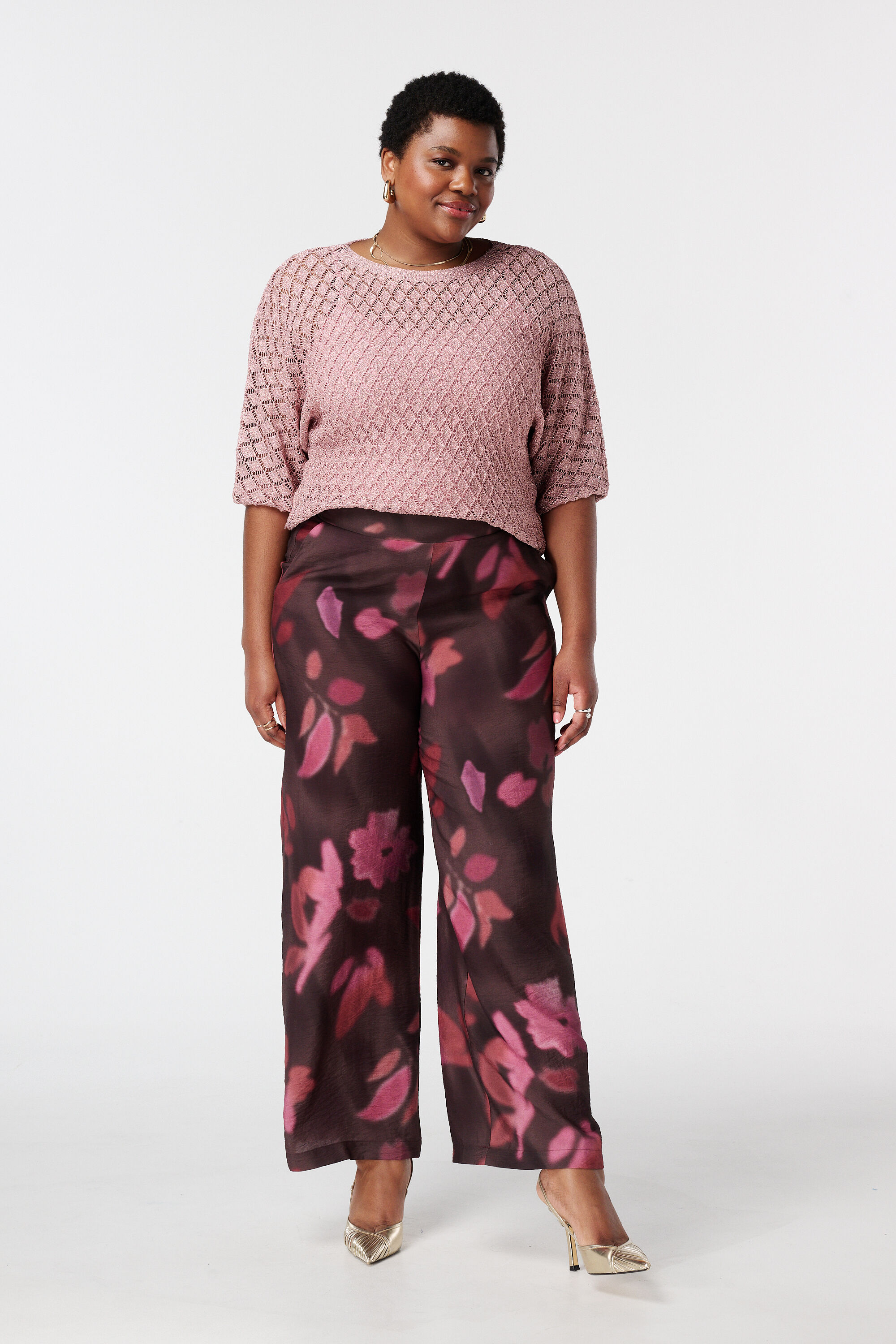 Pantal&oacute;n wide leg con estampado