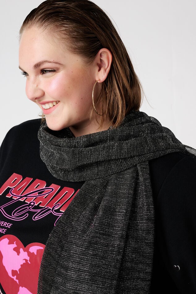 Bufanda plisada con lurex image number 2