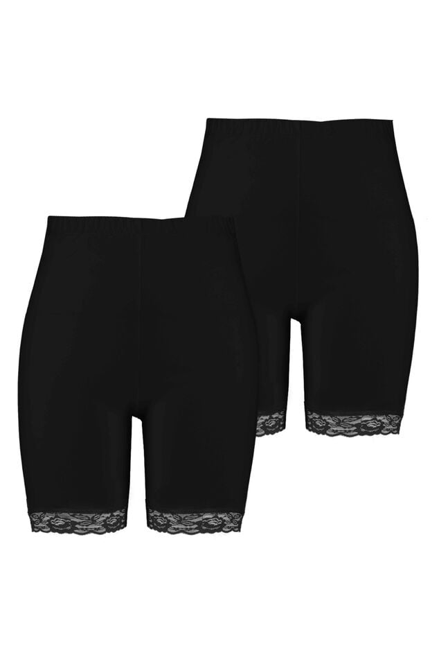 Pack de 2 Leggings cortos de encaje image number 1