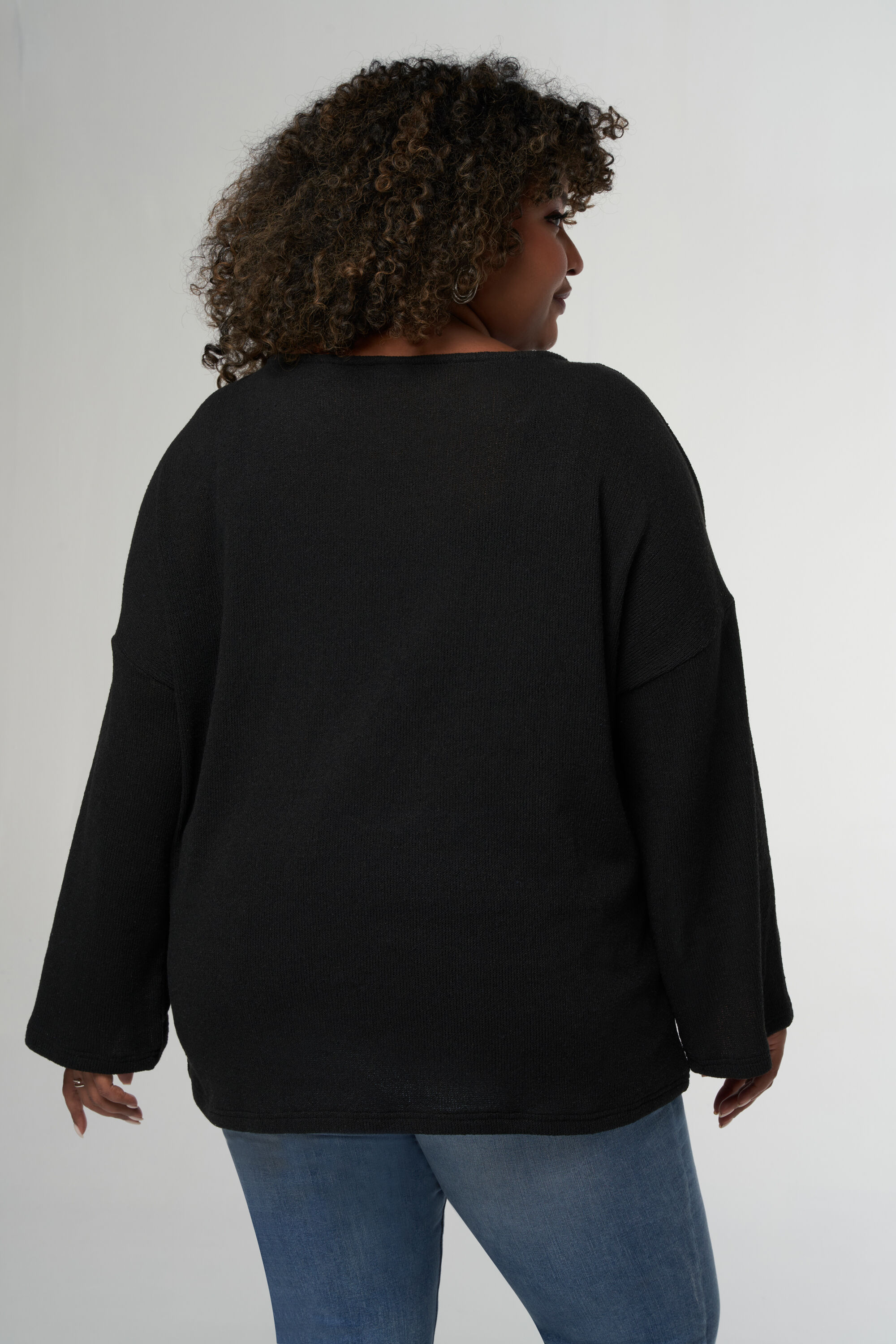 Top con manga larga acampanada image number 3