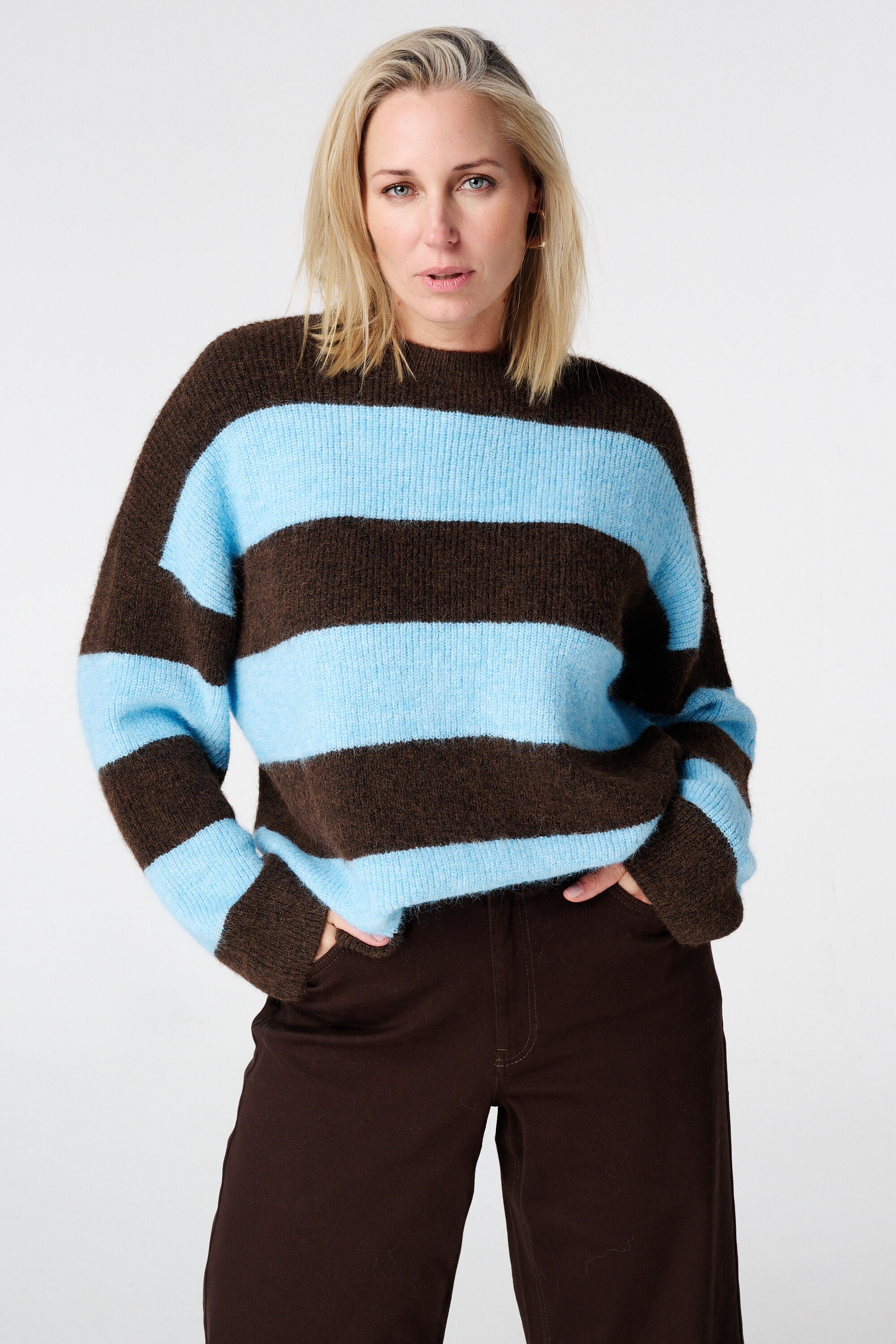 Jersey suave con textura afelpada