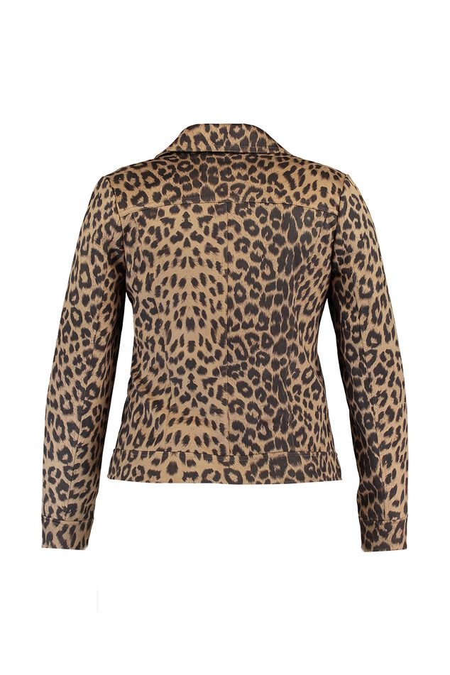 Chaqueta motera de ante sintético image number 2