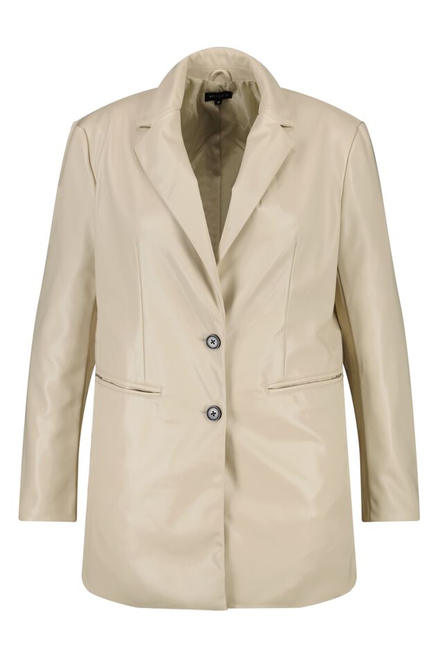 Blazer de cuero sintético image number 2