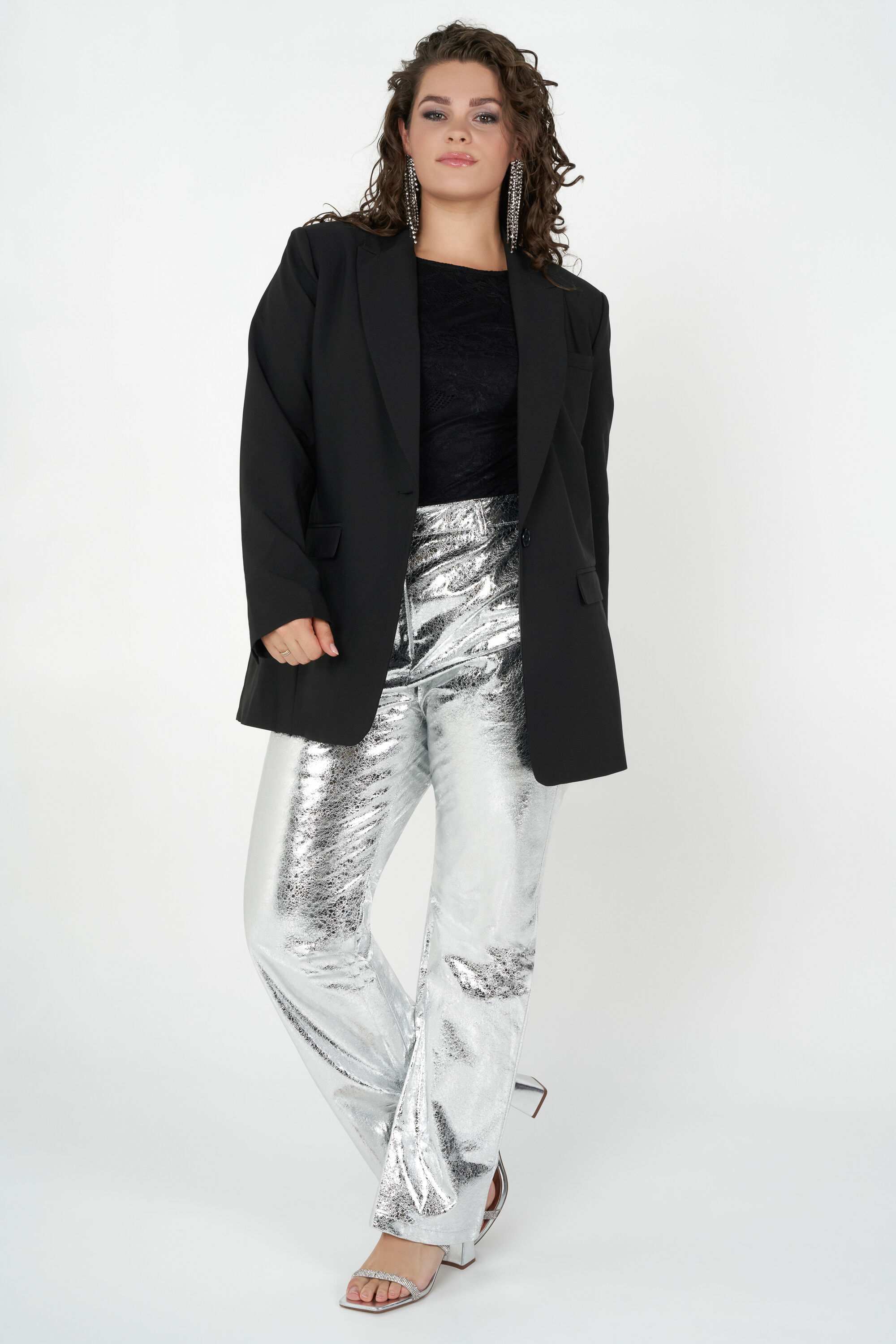 Blazer de corte holgado  image number 5