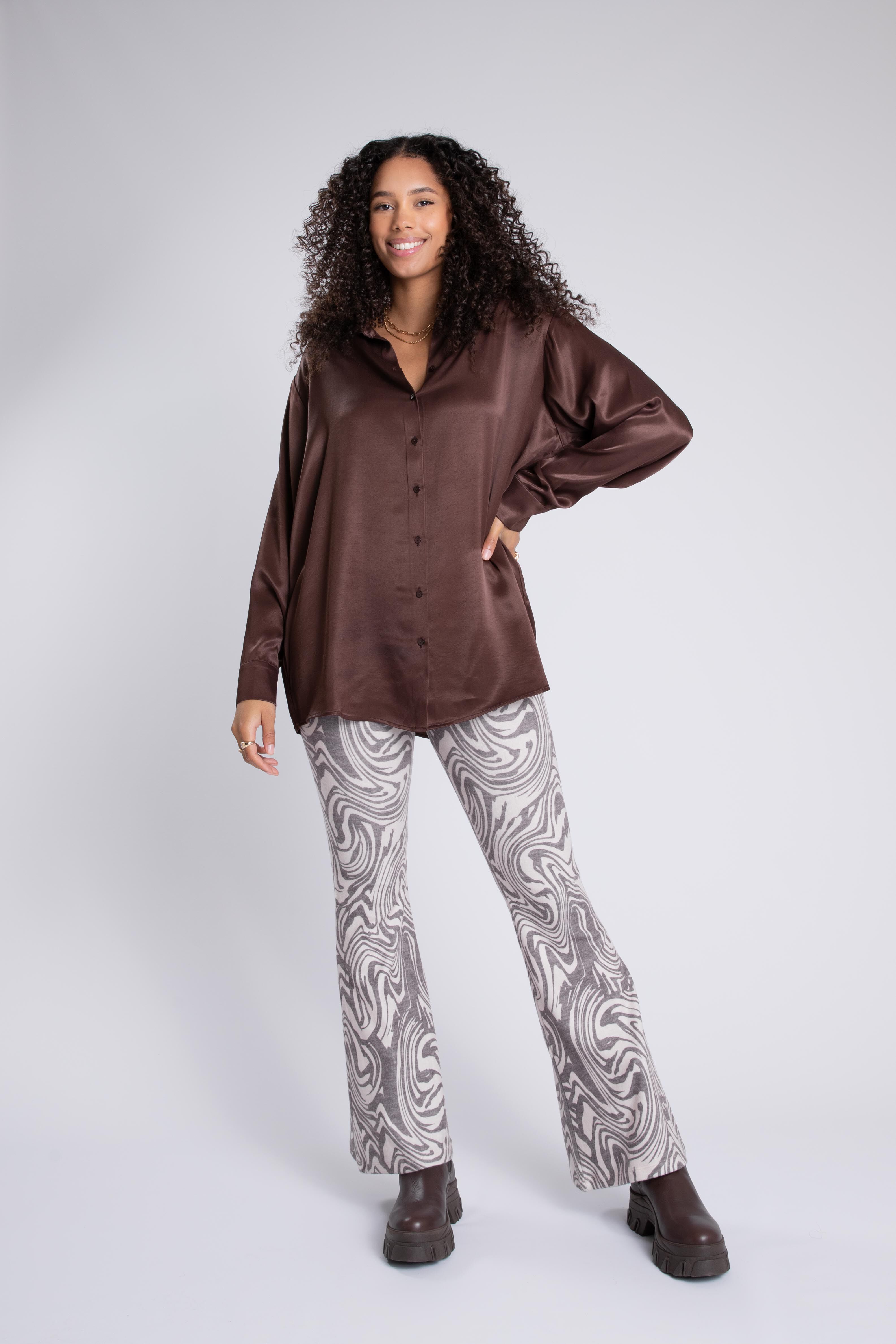 Blusa de sat&eacute;n  image number 6