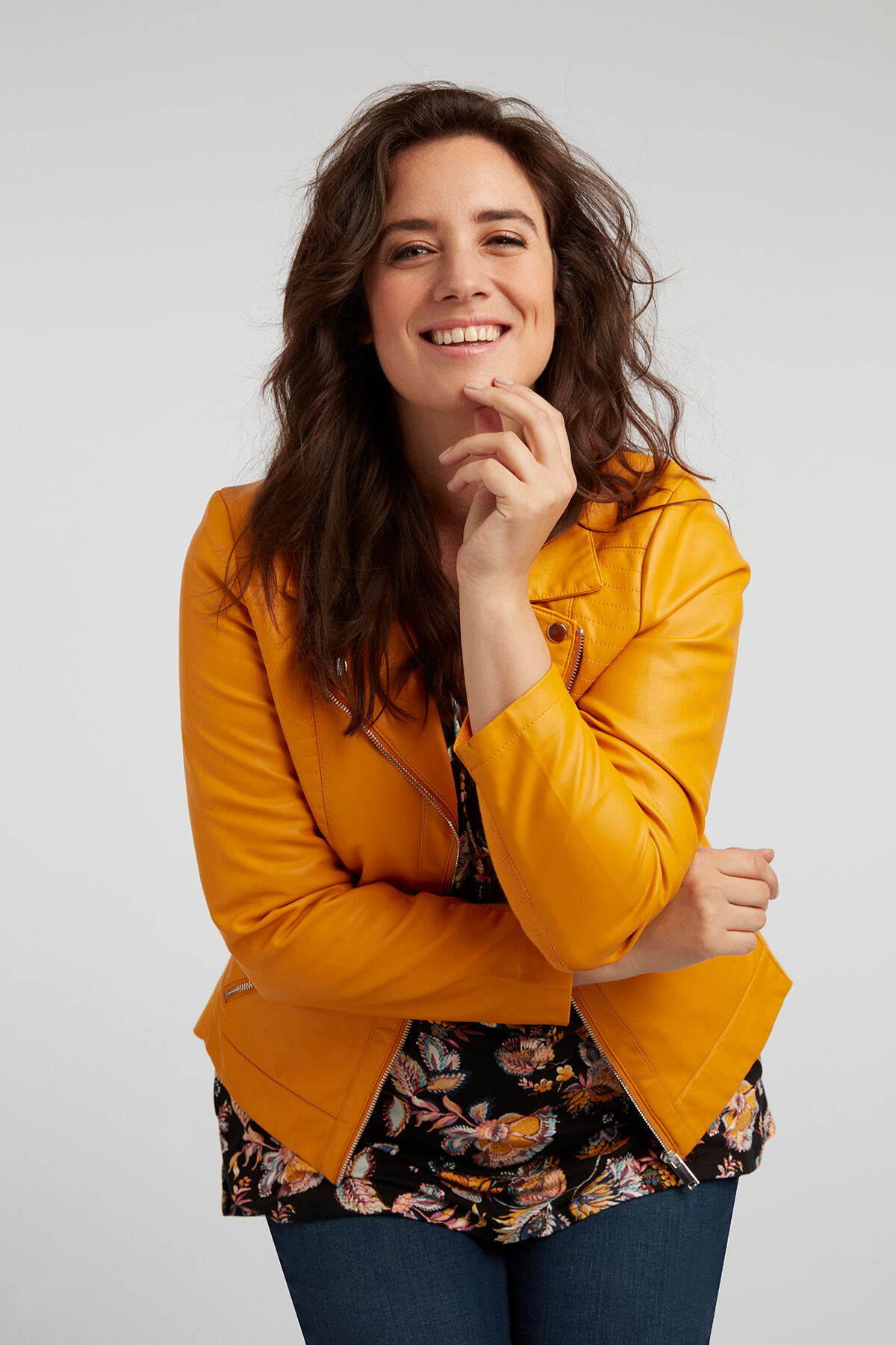 Chaqueta de cuero PU image number 3