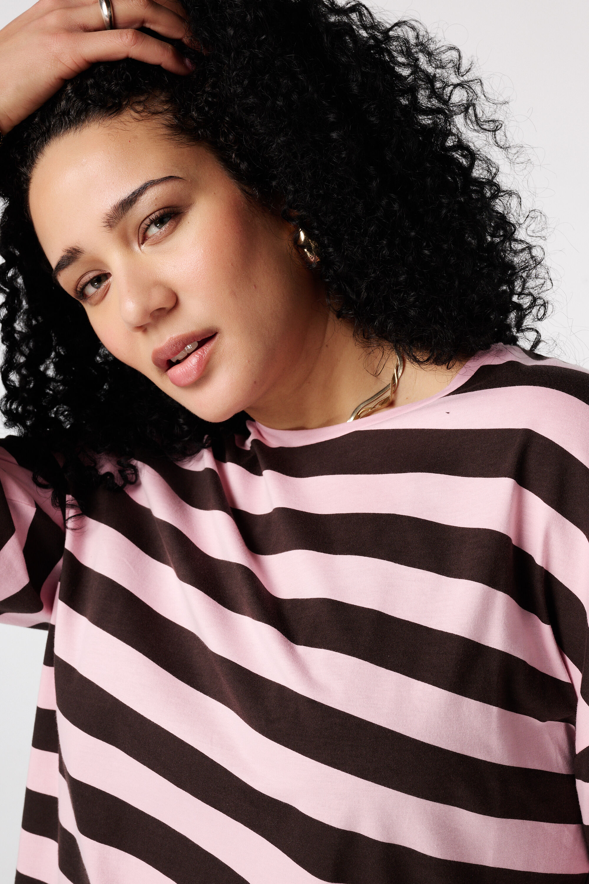 Top de manga larga a rayas image number 4