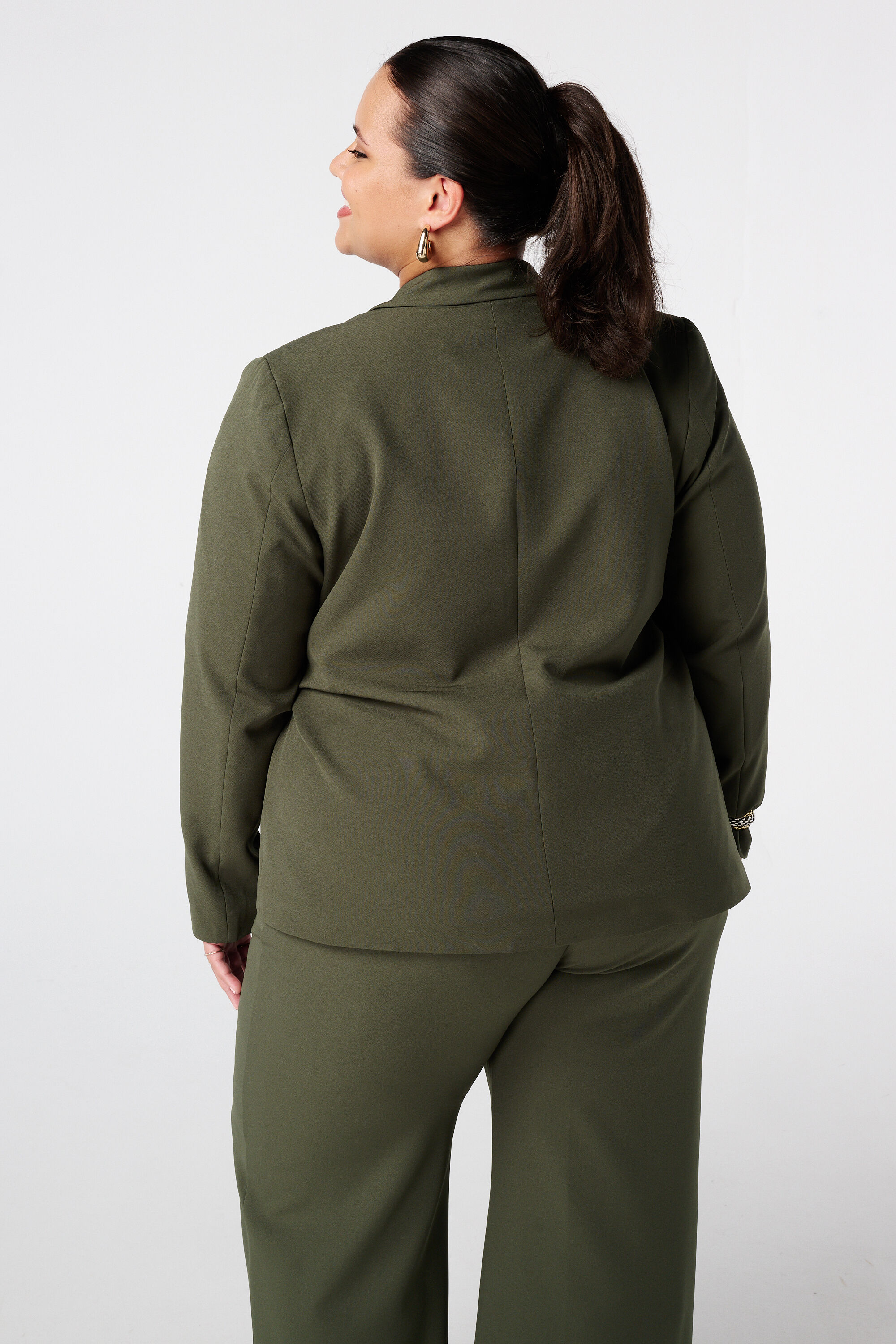 Chaqueta cruzada con cintur&oacute;n con lazo image number 3