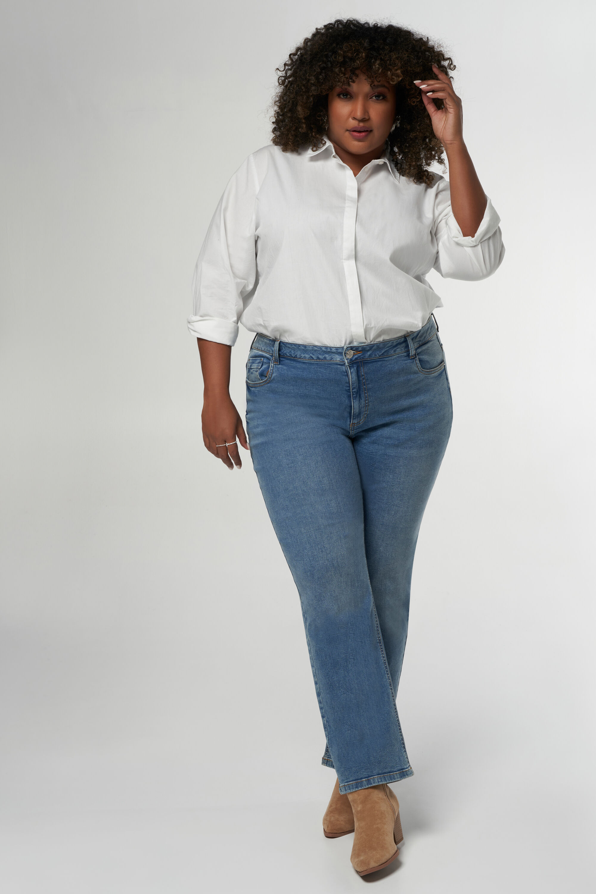 Los vaqueros LILY de corte recto image number 7