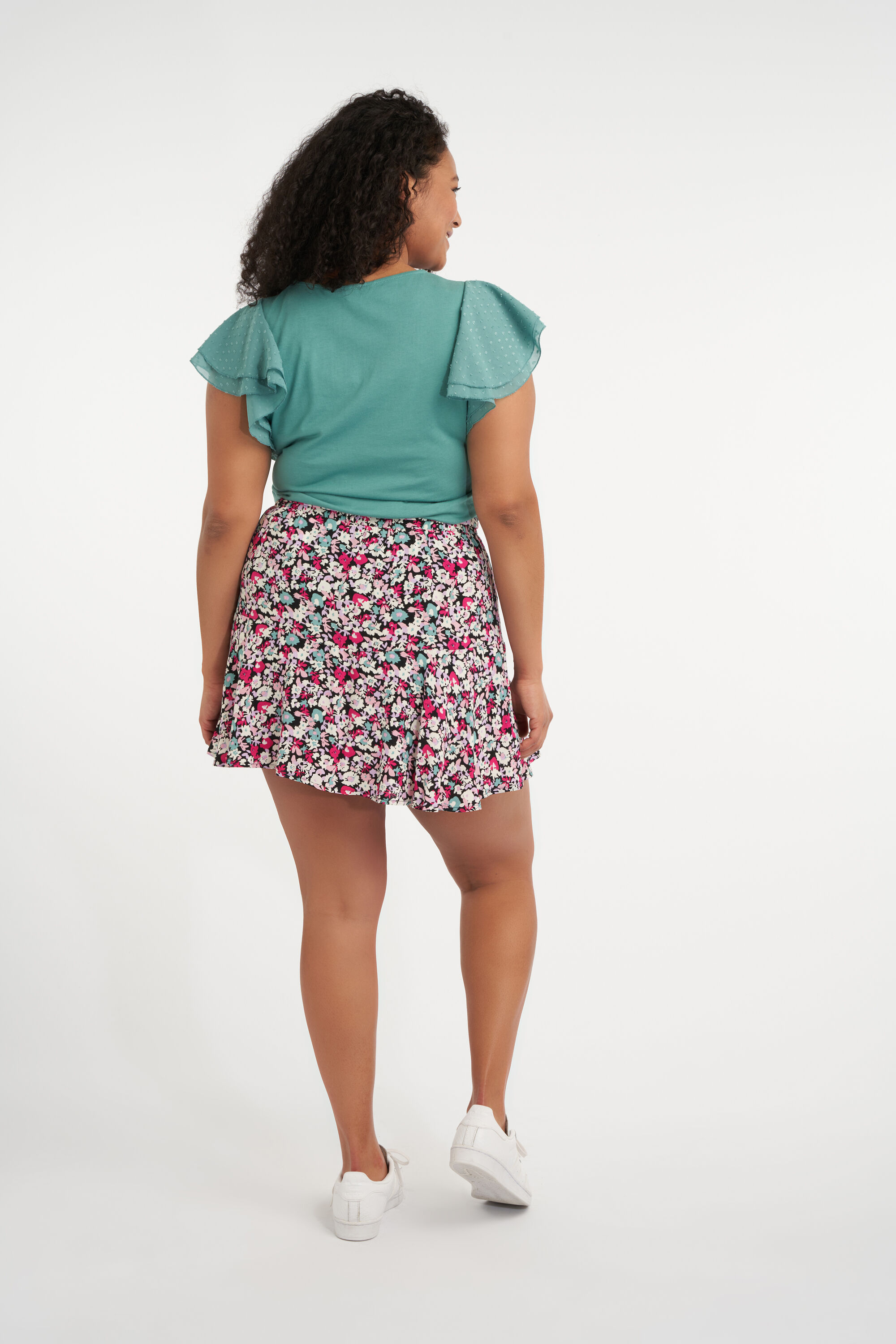 Falda pantal&oacute;n con cintur&oacute;n de lazo image number 4