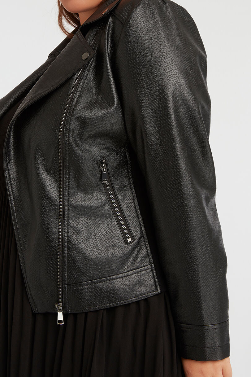 Chaqueta de cuero sint&eacute;tico  image number 4