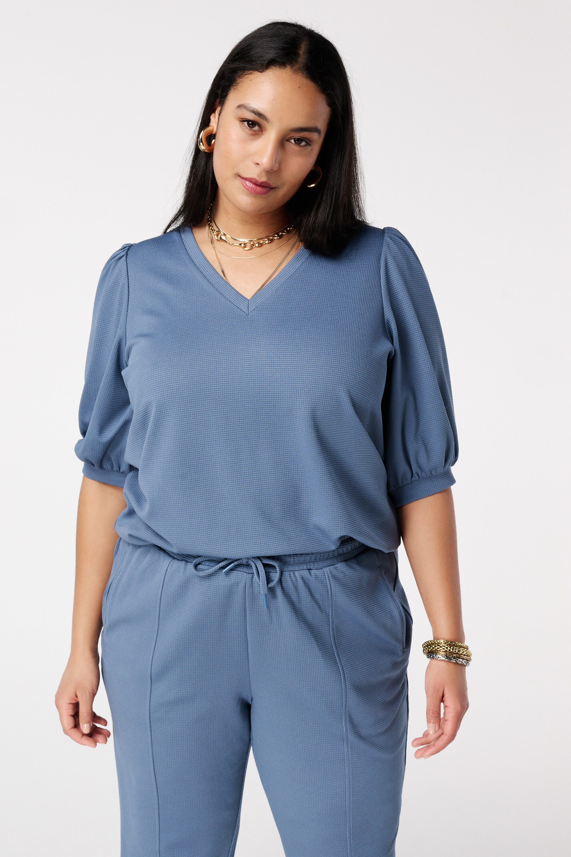 Top con mangas abullonadas image number 0