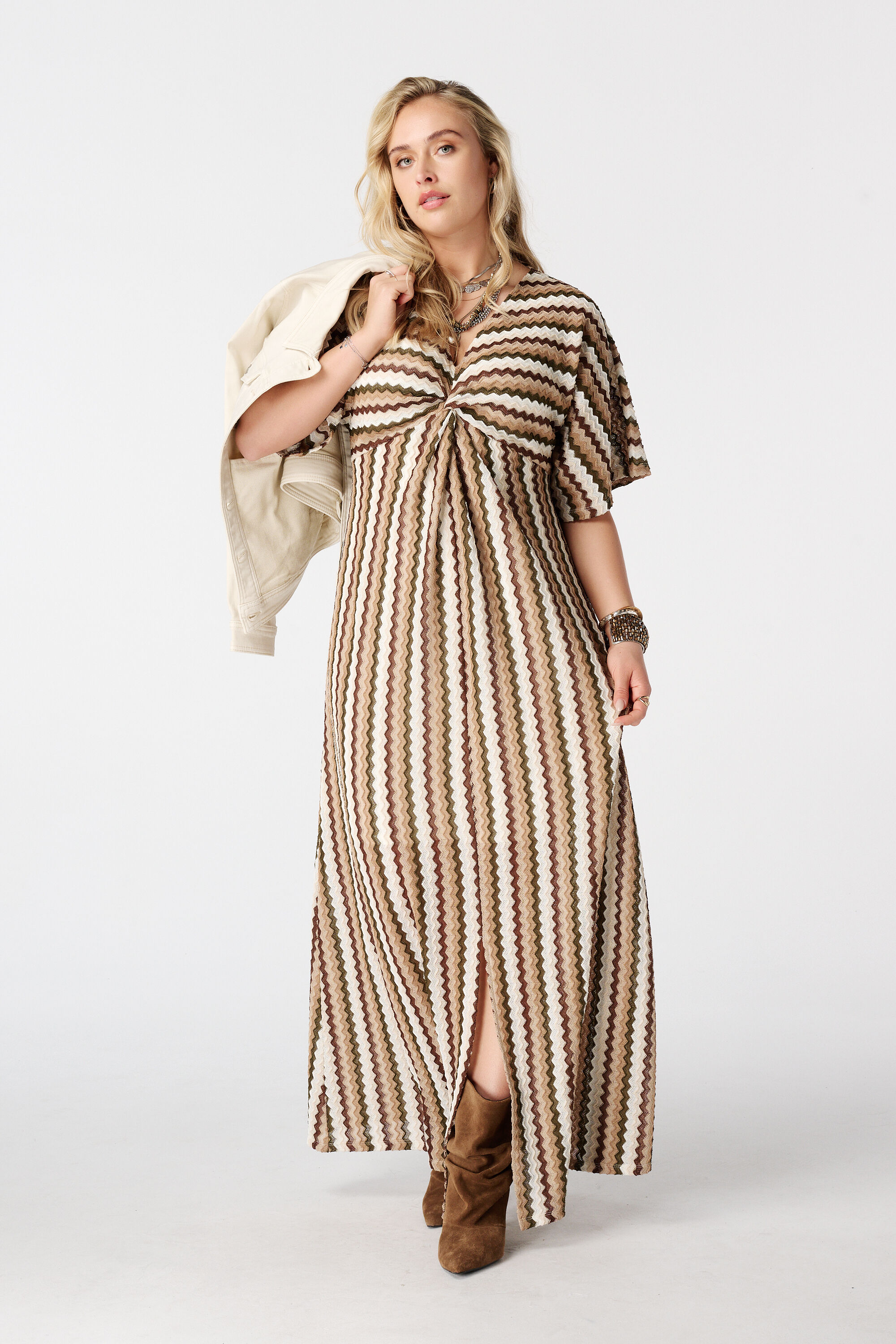 Vestido maxi con estampado