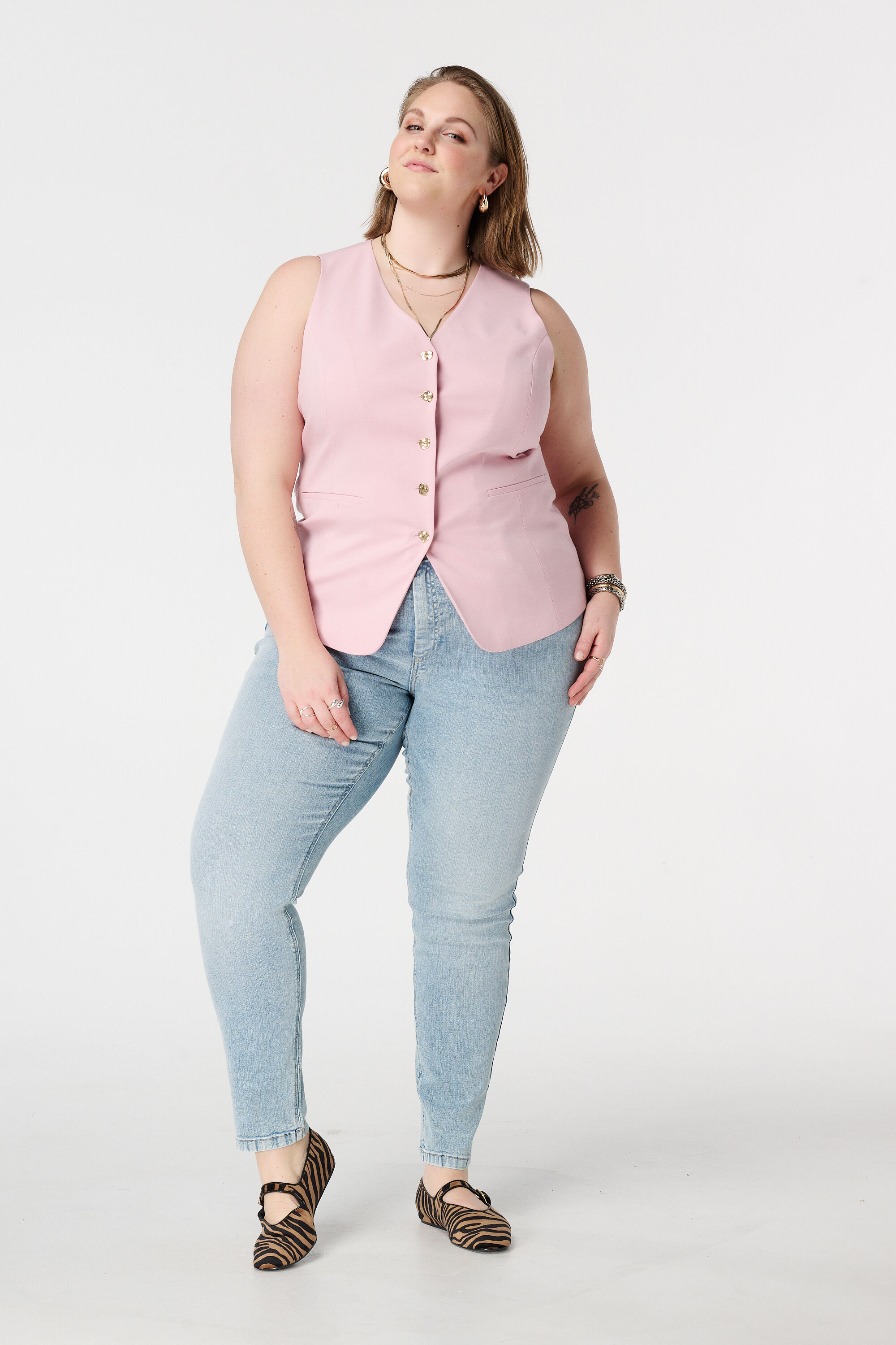 Vaqueros de pierna acampanada JASMIN