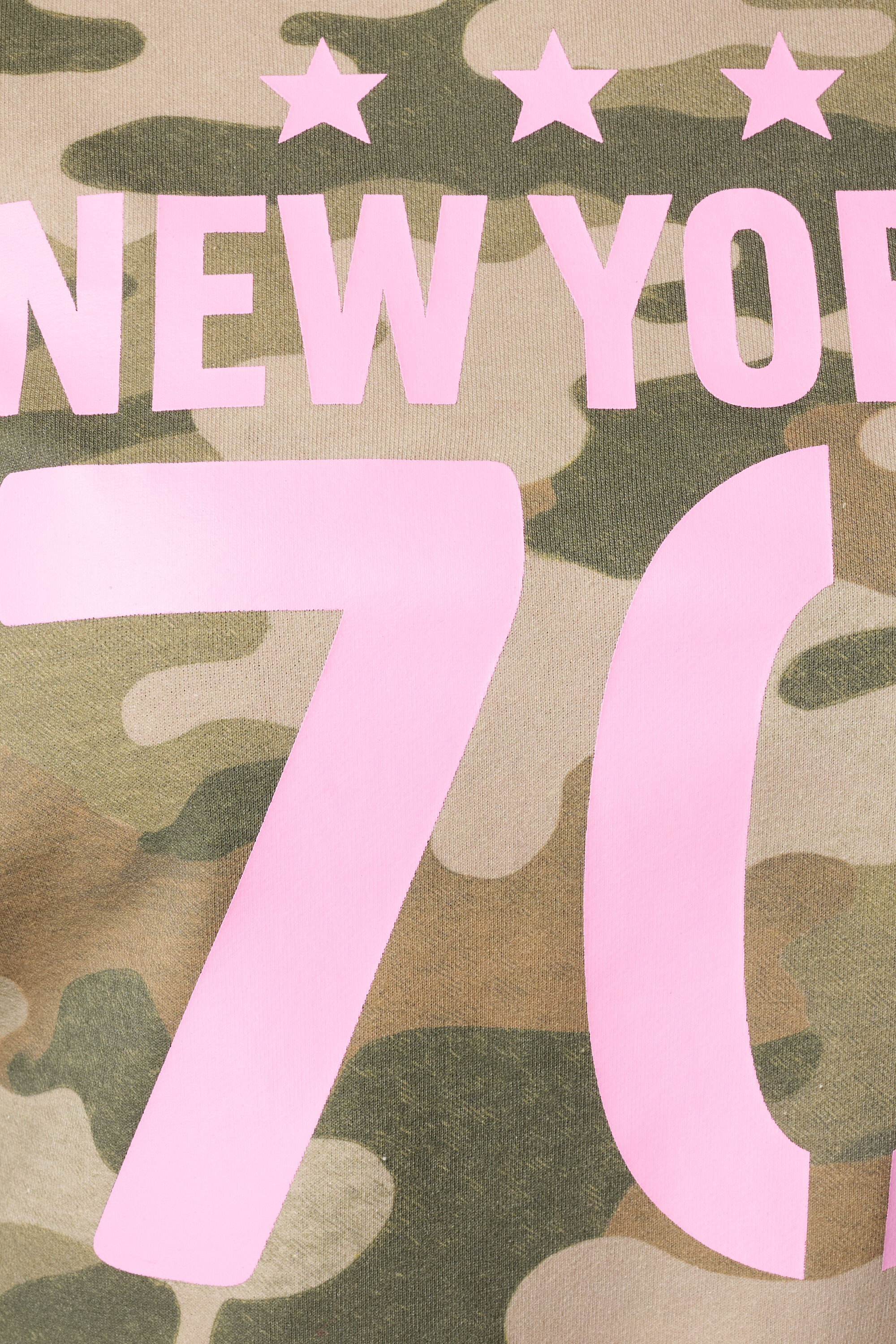 Camiseta de tejido de sudadera con estampado de camuflaje image number 6