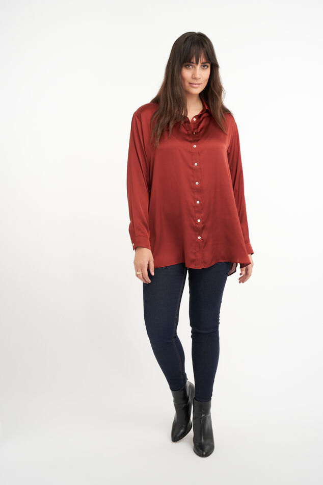 Blusa de satén  image number 5