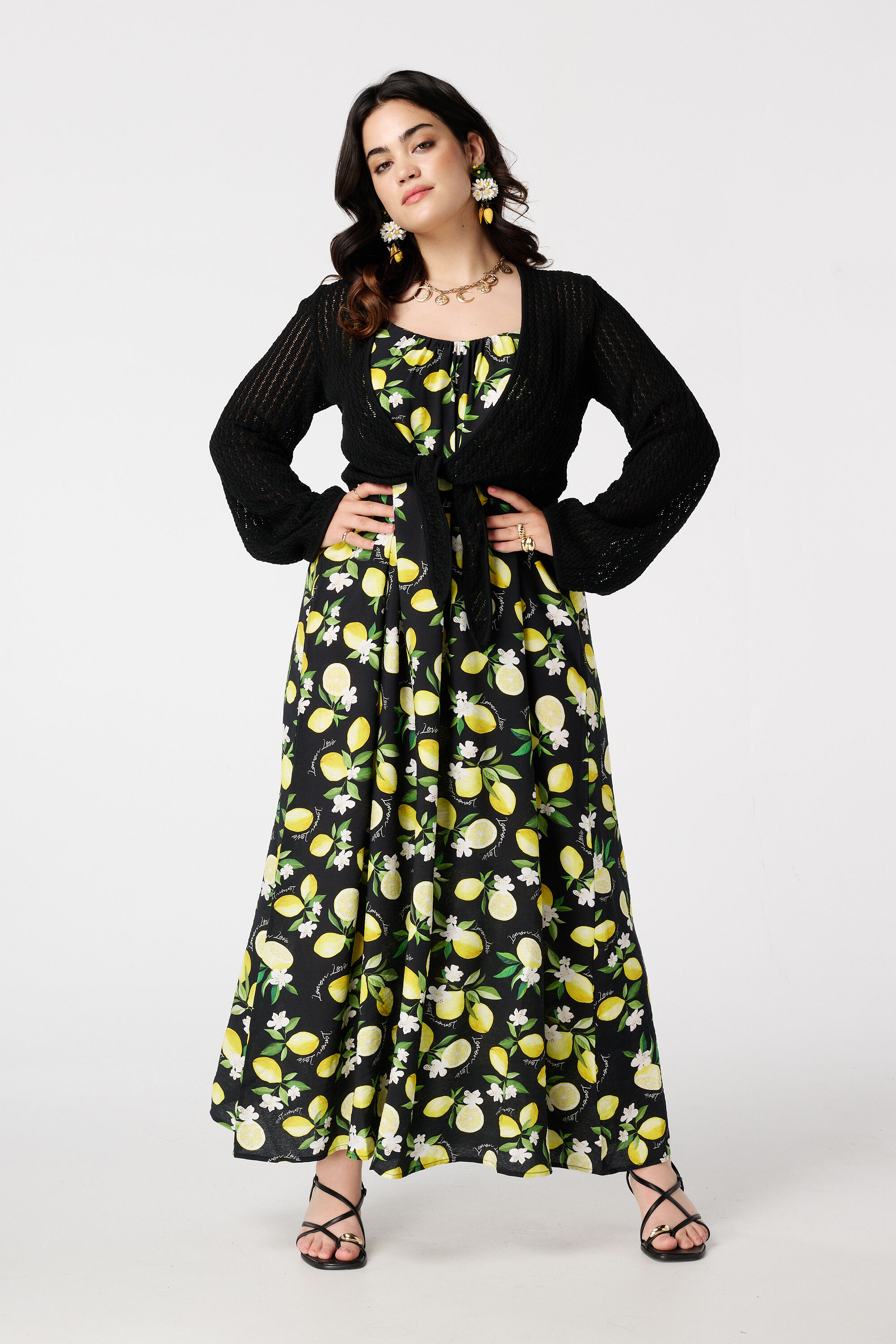 C&aacute;rdigan de punto con detalle de botones image number 5