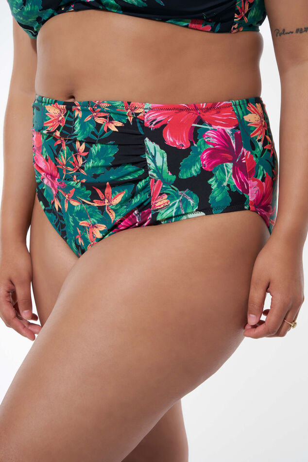 Braguita de bikini de talle alto con estampado image number 0