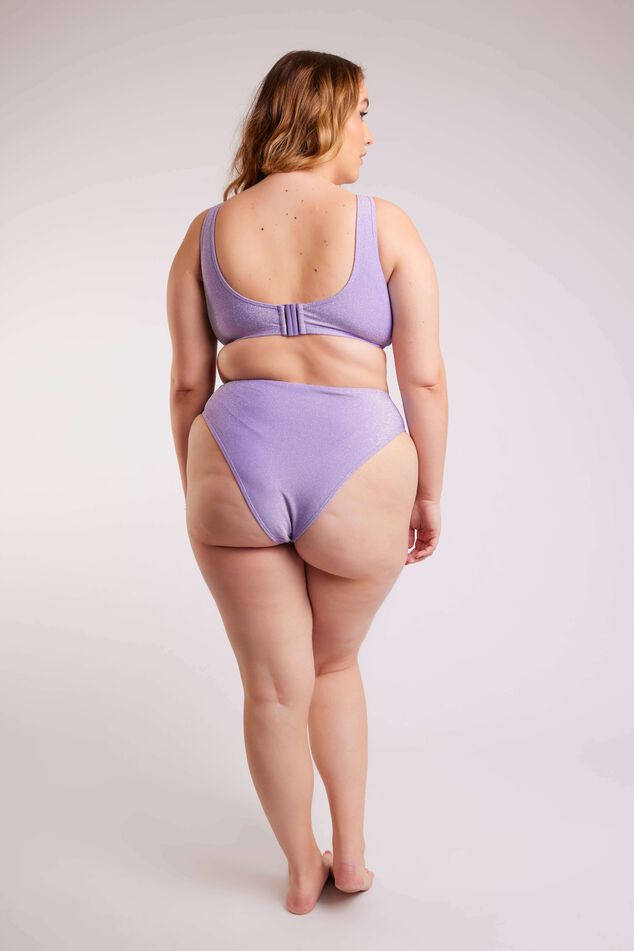 Sujetador de bikini con purpurina image 4