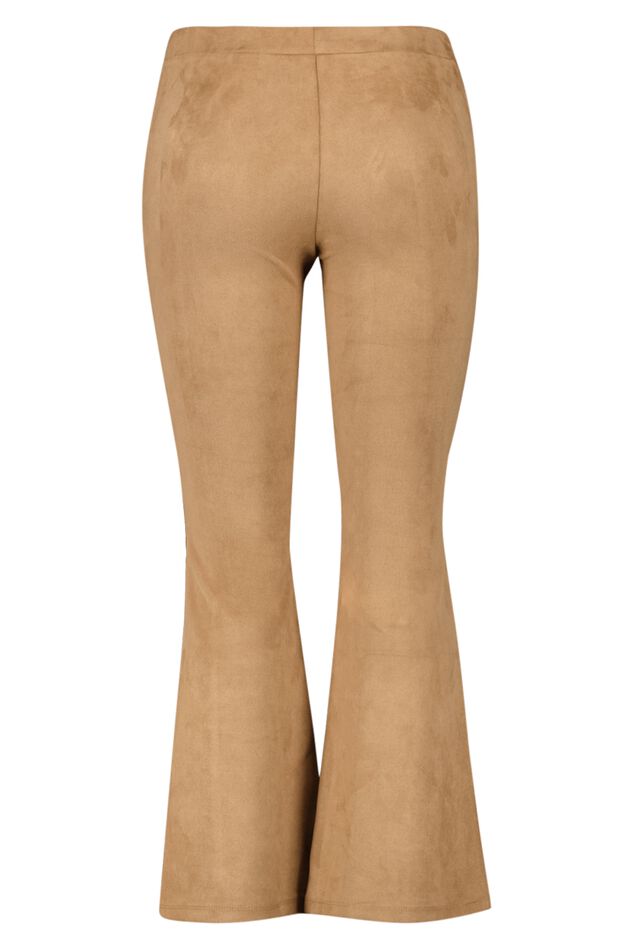 Leggings acampanados de ante image number 2