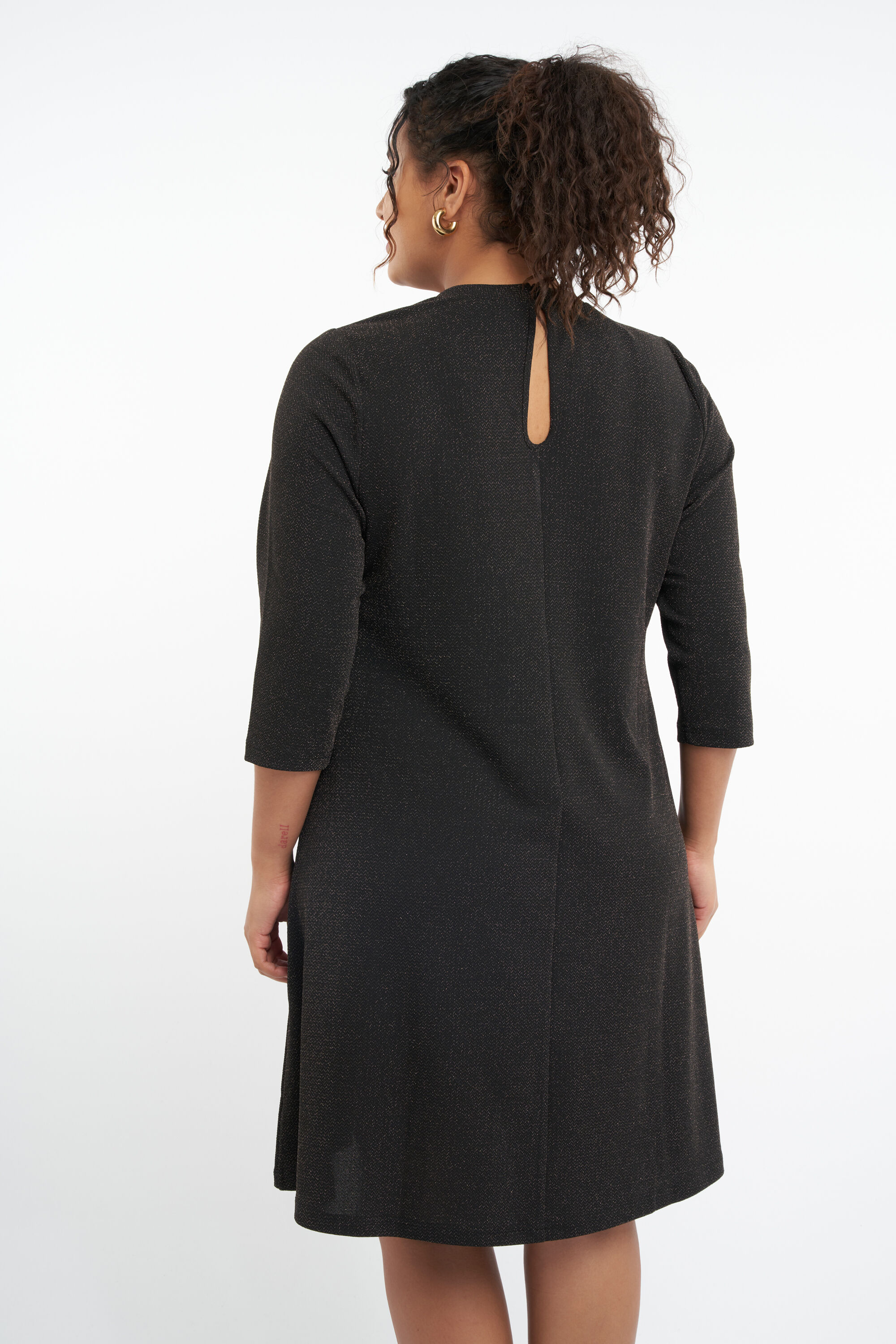 Vestido con purpurina  image number 4