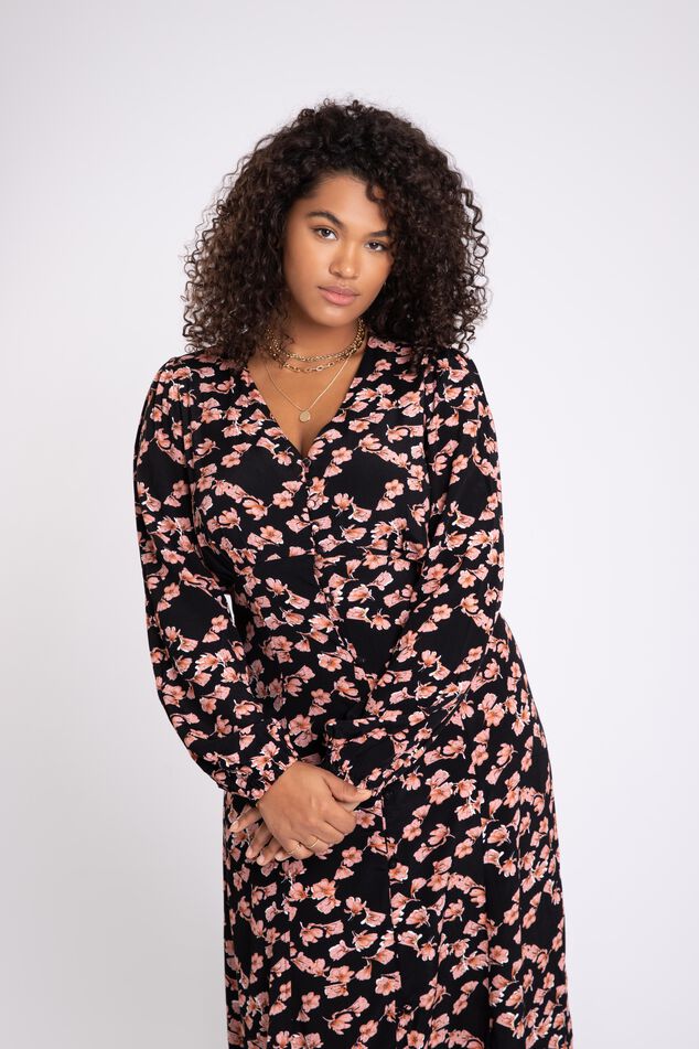 Vestido midi con estampado  image number 5