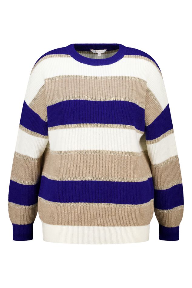 Jersey a rayas con lurex image number 1