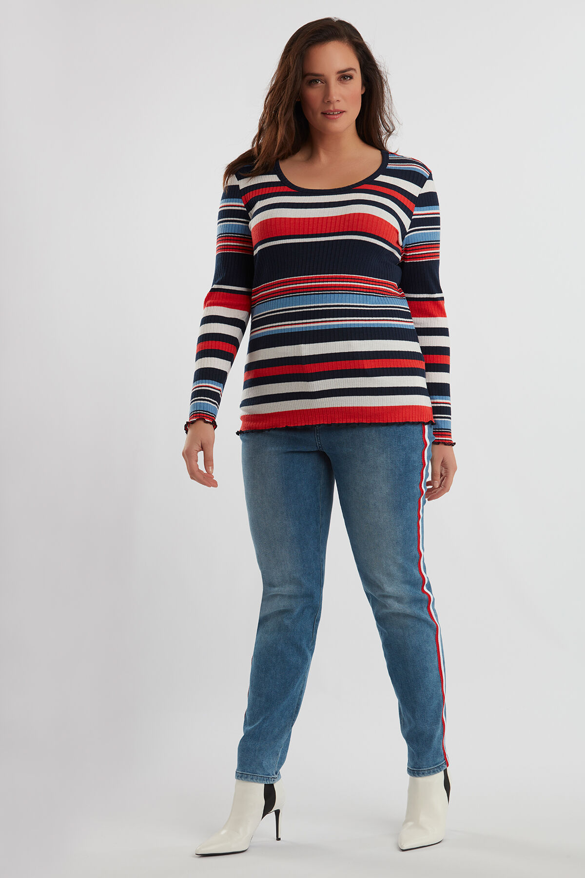 Camisa estriada de rayas image number 3