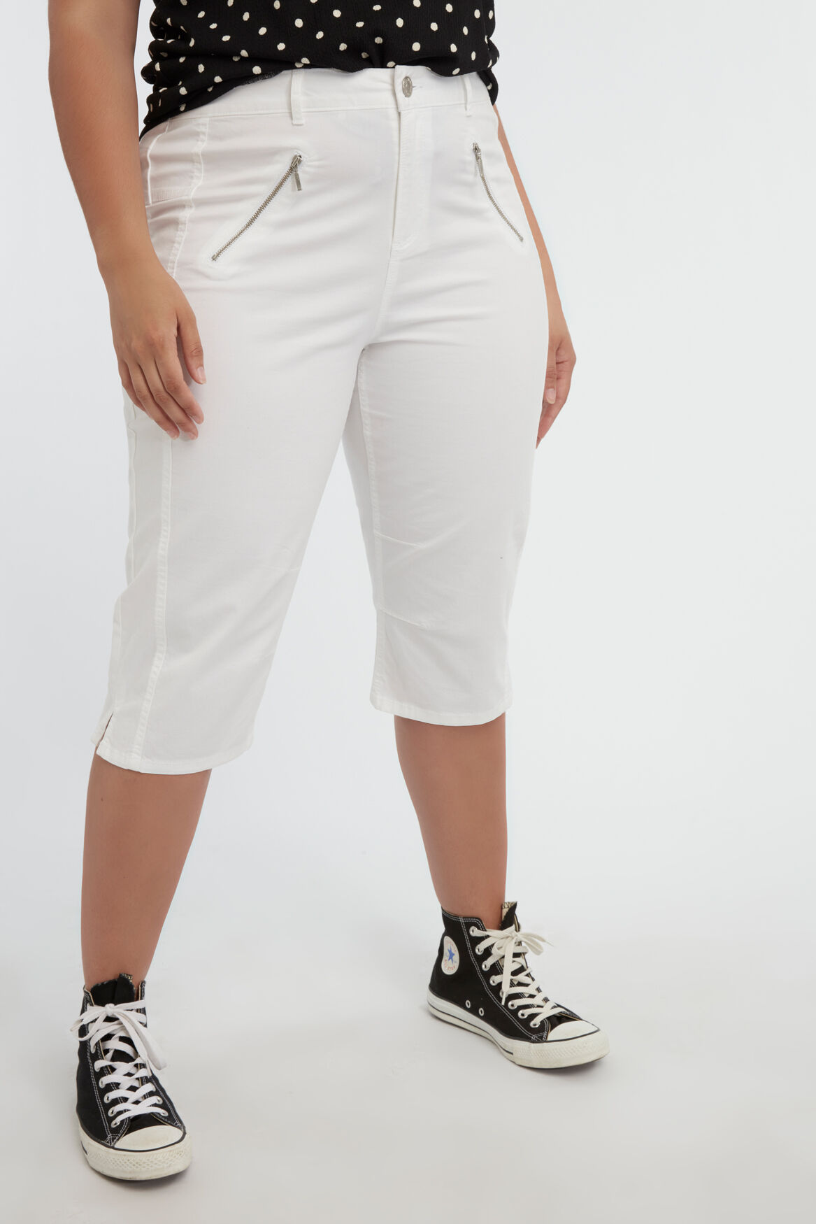 Pantalones pirata de algod&oacute;n image number 4