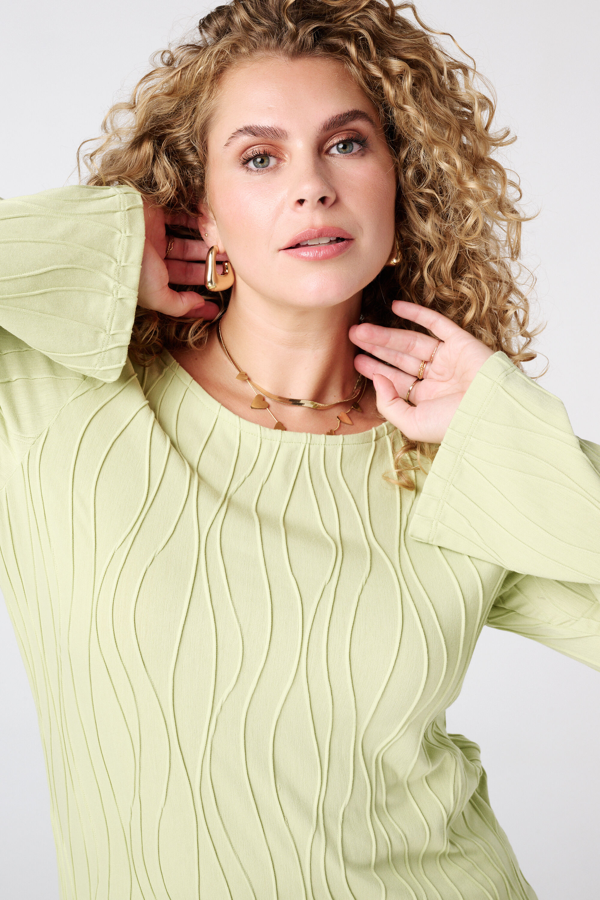 Camiseta ajustada de manga larga image number 4