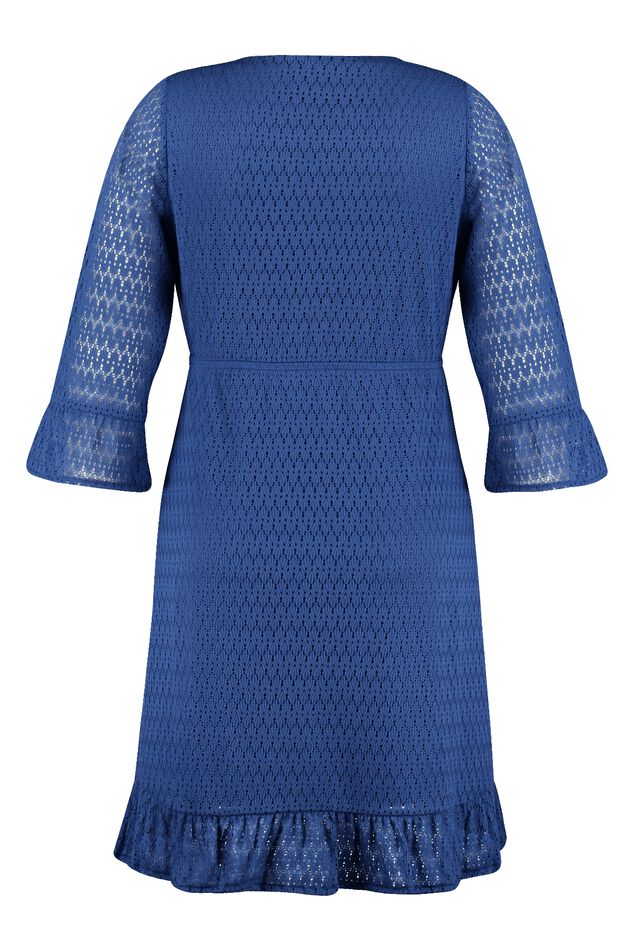 Vestido cruzado de encaje image number 3