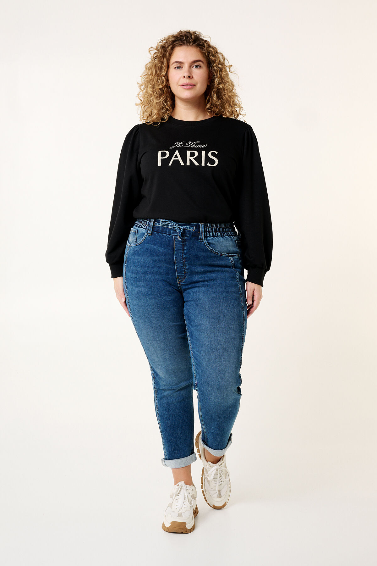 Pantalones joggers de denim image number 6