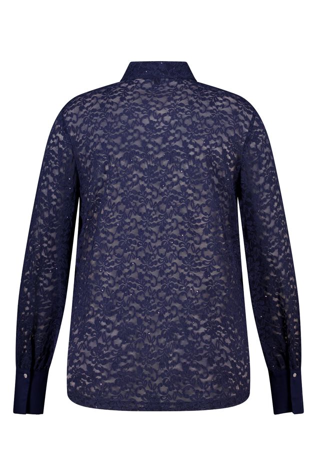 Top con encaje y lentejuelas image number 2