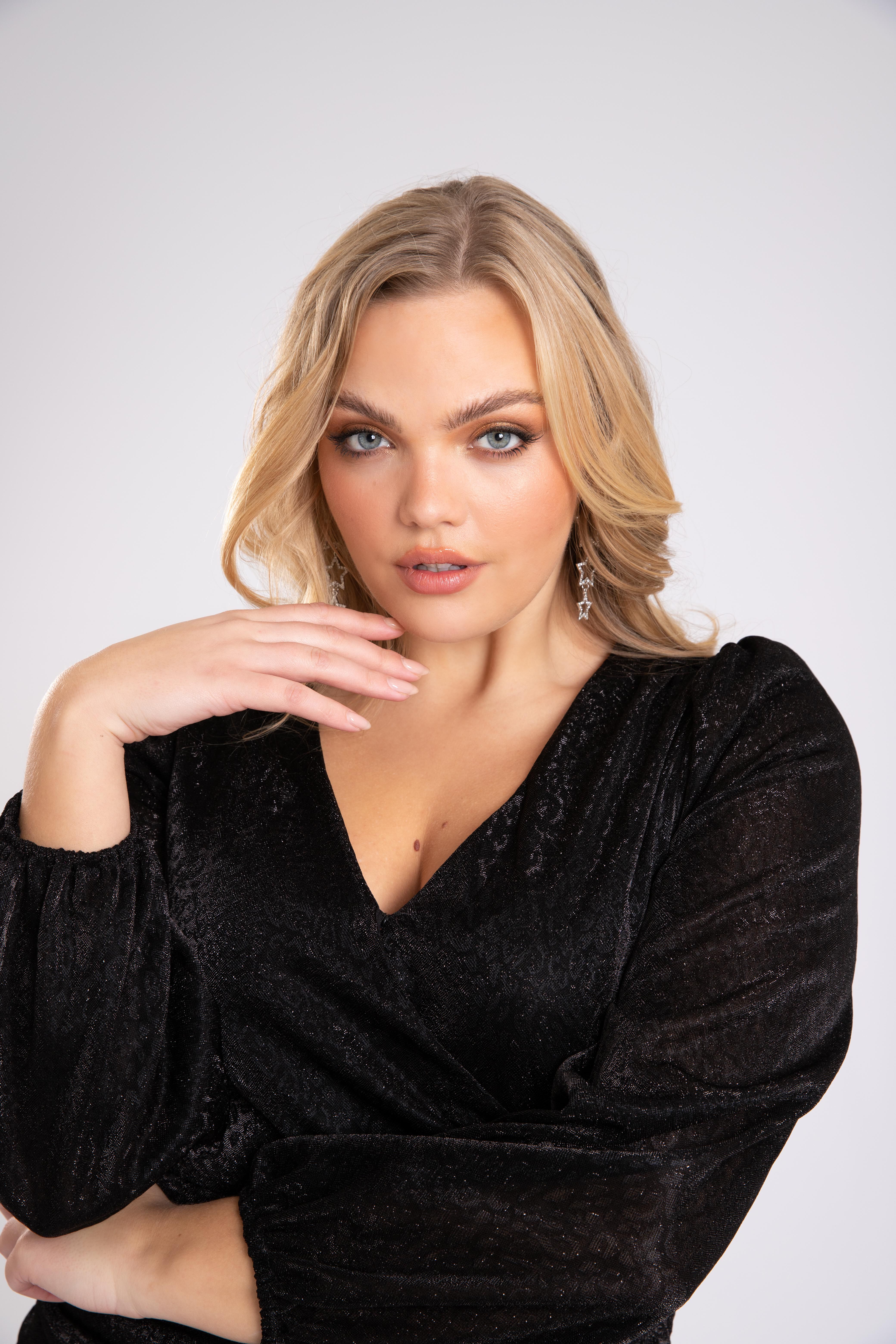 Vestido cruzado con estampado image number 5