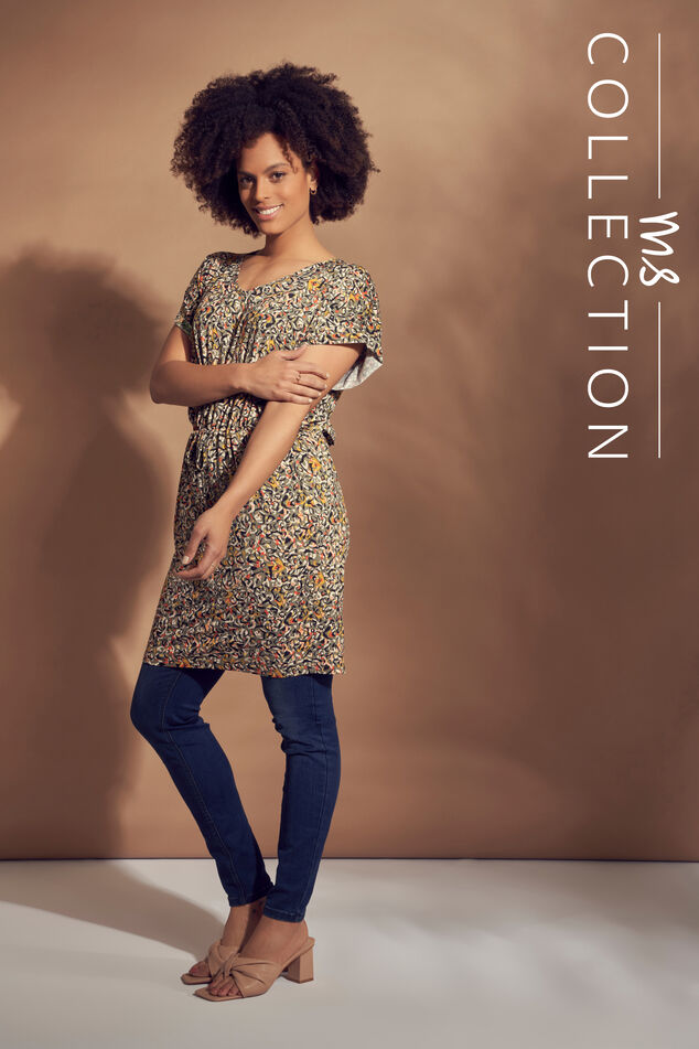 Túnica con un cinto decorativo para atar image number 0