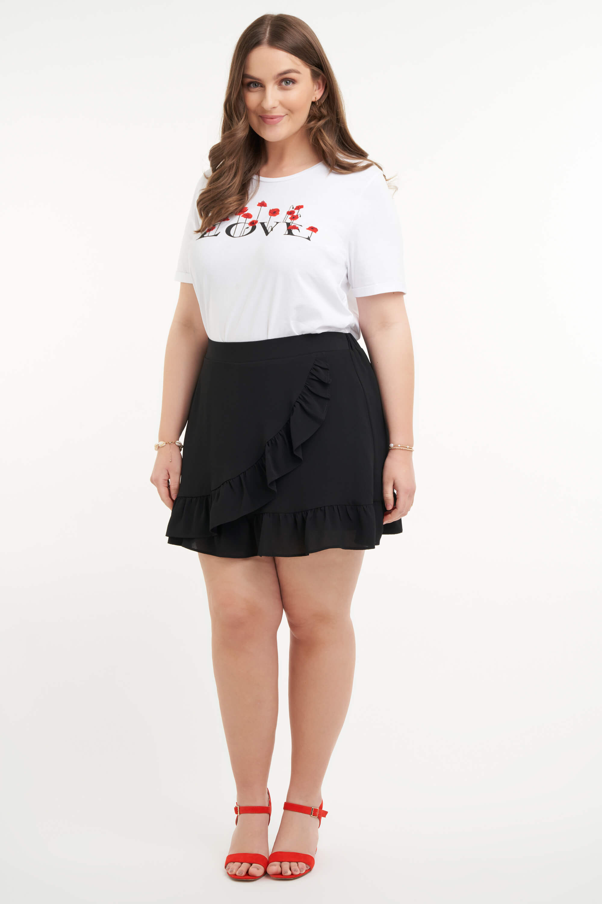 Skort con volantes image number 6