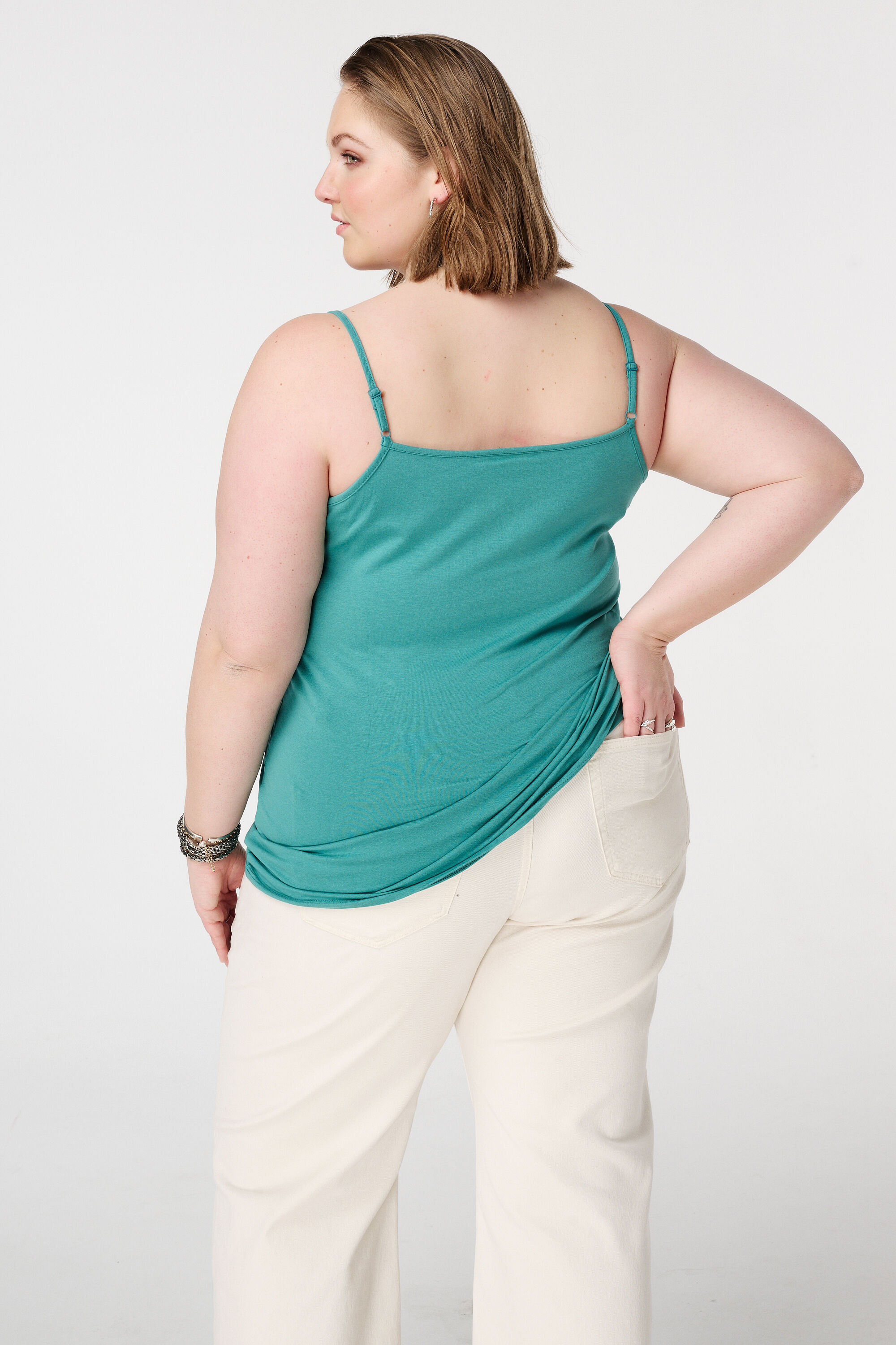 Top de espagueti con el&aacute;stico image number 3