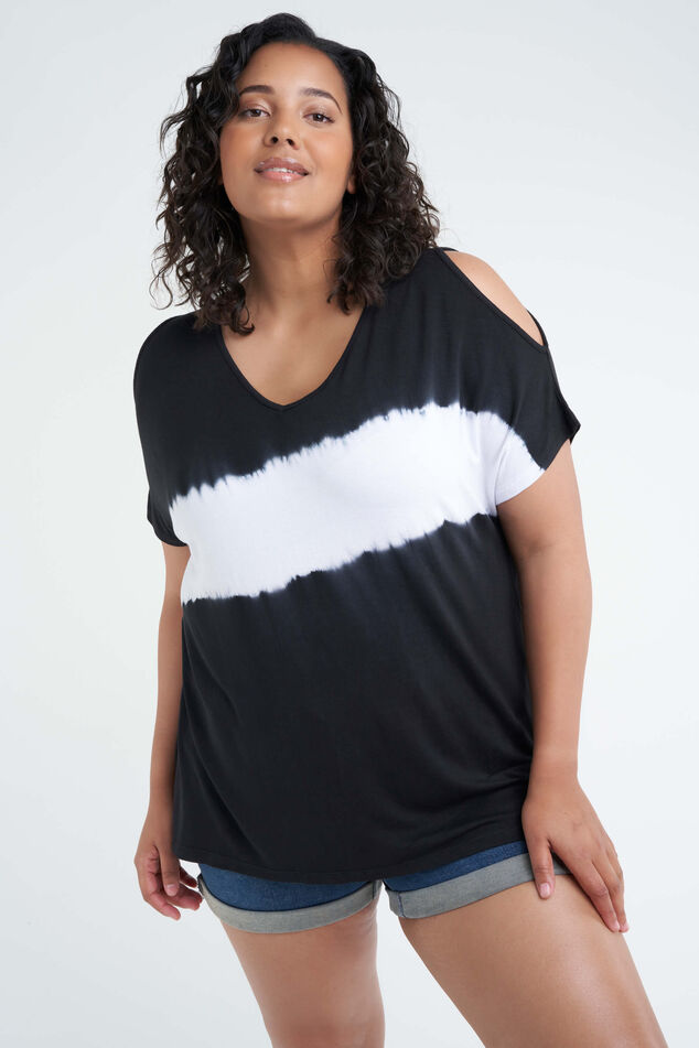 Camiseta con estampado tie  image number 0